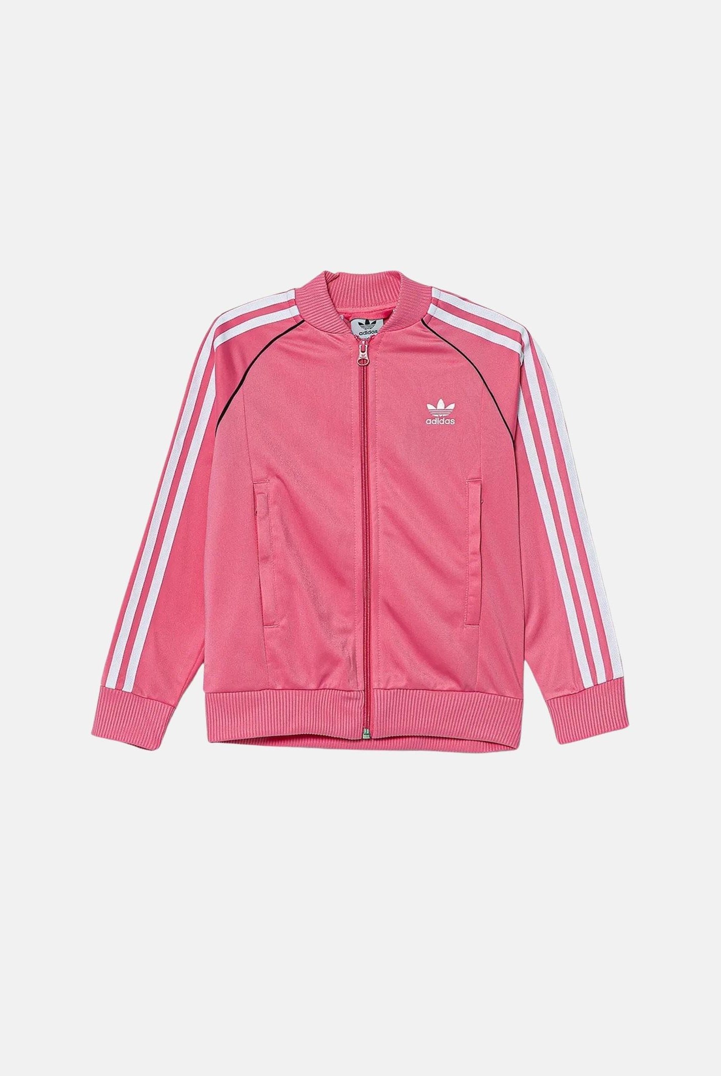 ADIDAS ORIGINALS Felpa con zip adicolor SST rosa da bambina JV8562 . ADIDAS ORIGINALS