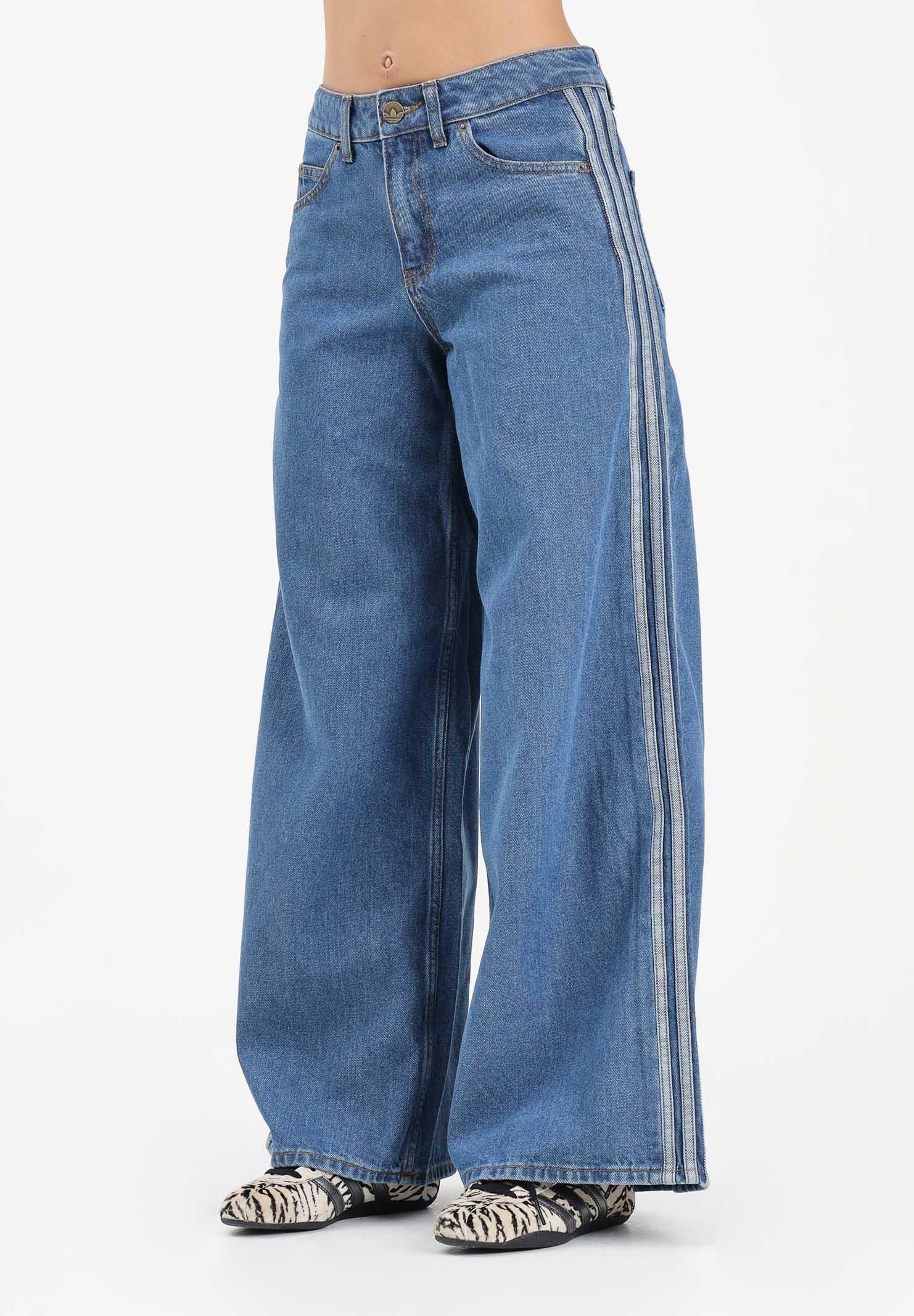 ADIDAS ORIGINALS Jeans TRACK FIREBIRD ADILENIUM in denim medio da donna KD2906 . ADIDAS ORIGINALS