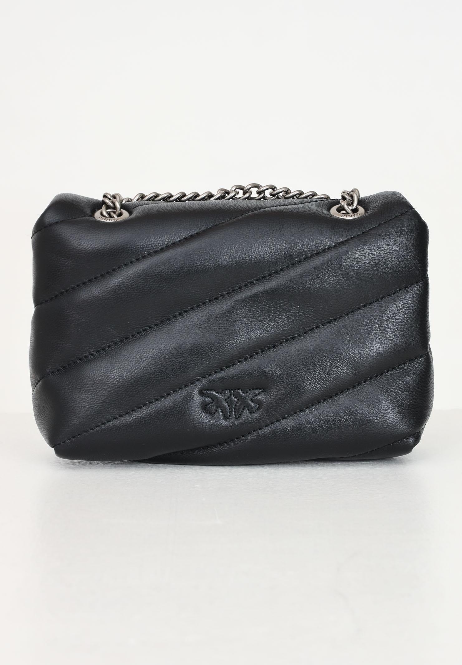 PINKO Borsa a tracolla Baby Love Bag Puff nera da donna 100040A0F2 Z99O PINKO