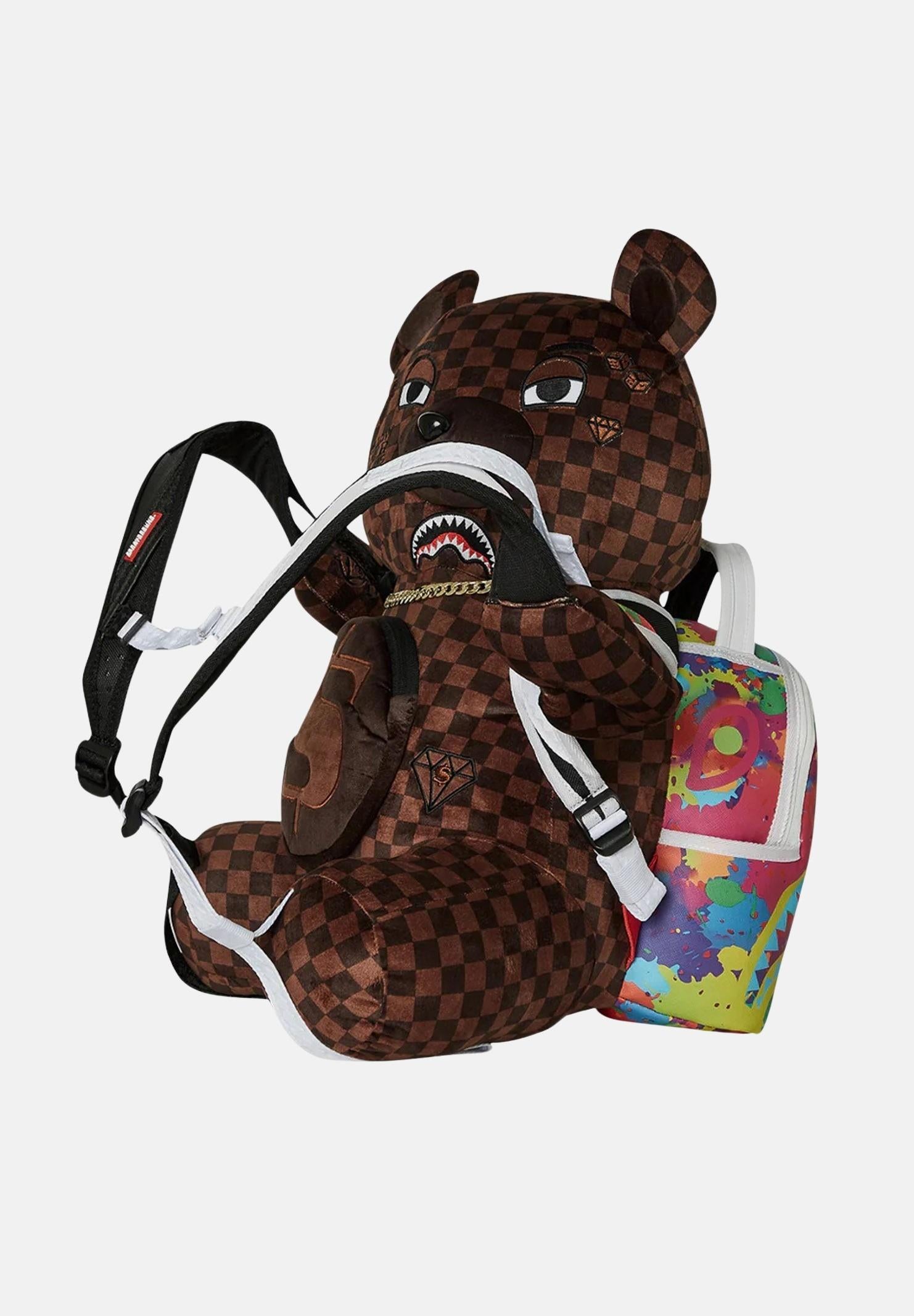 Zaino BACKPACK BEAR WEARING marrone per uomo e donna 910B6312NSZ . SPRAYGROUND