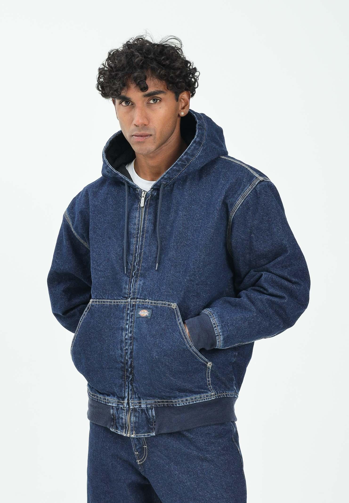 DICKIES Giubbotto di jeans Hilham in denim blu da uomo DK0A87OA0DD1 . DIckies