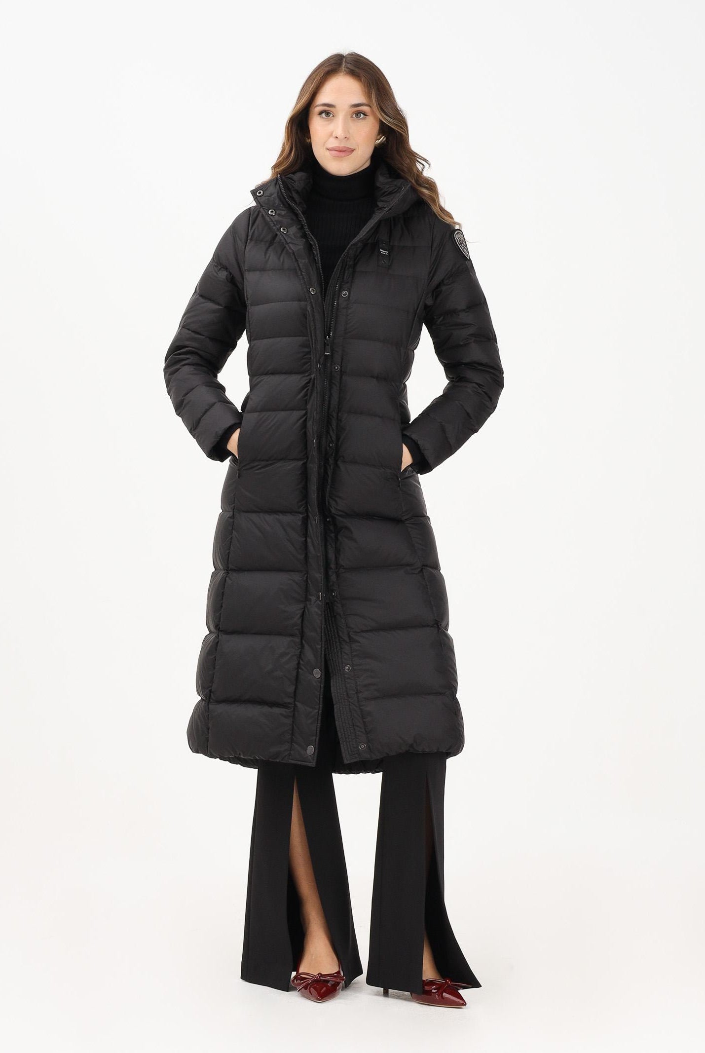 BLAUER Piumino lungo ANITA nero da donna 25WBLDK03101-006047 999 BLAUER