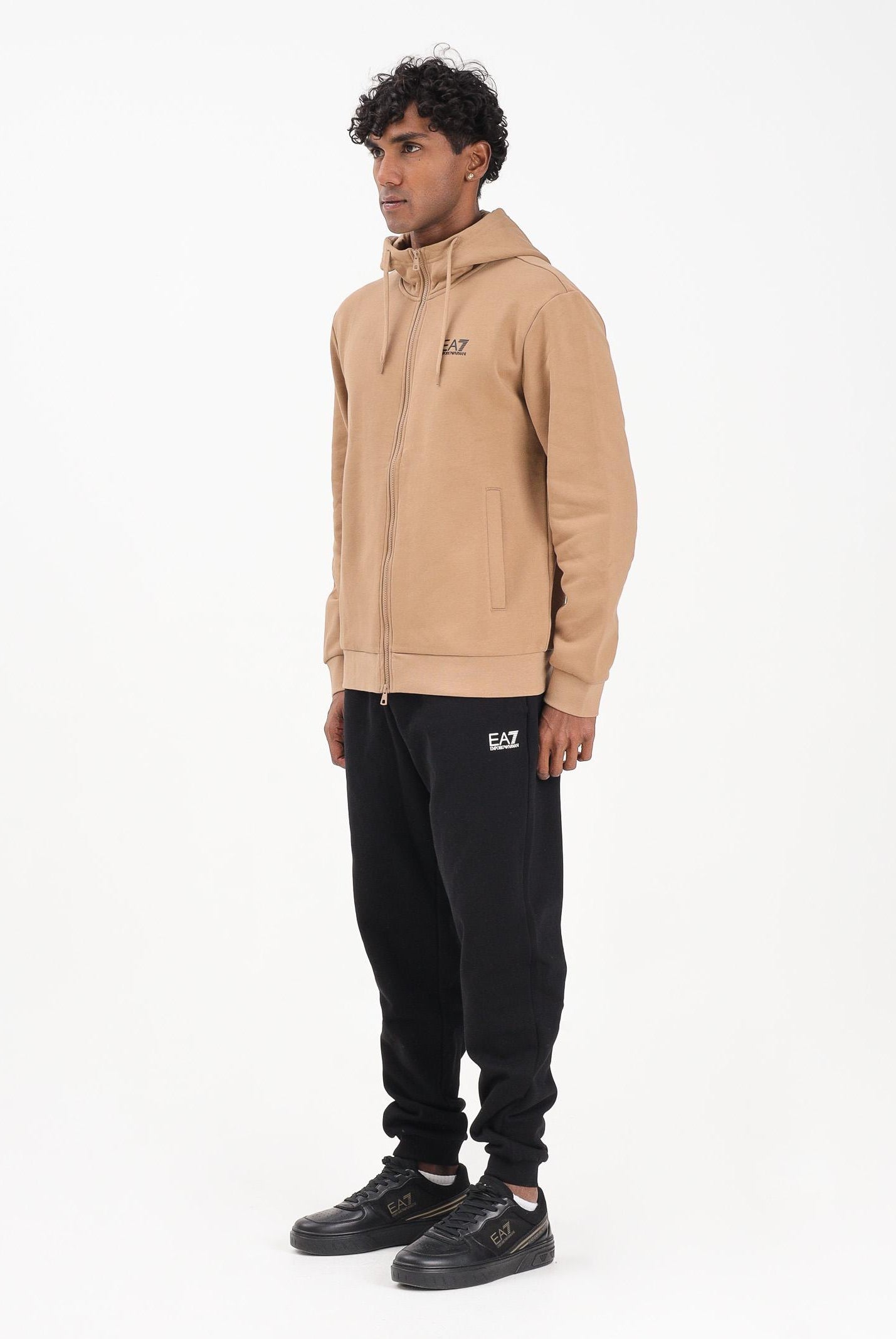 EA7 Tuta Core Identity beige e nera da uomo 8NPV68PJVTZ M1013 EA7