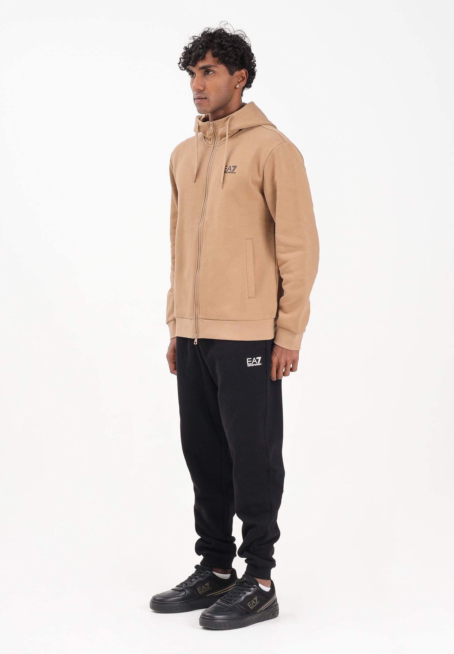 EA7 Tuta Core Identity beige e nera da uomo 8NPV68PJVTZ M1013 EA7
