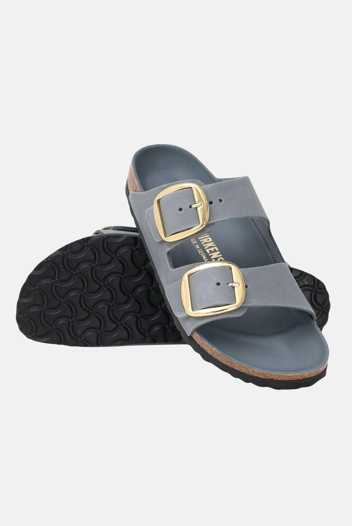 BIRKENSTOCK Ciabatte Arizona Big Buckle grigie da donna 1032071 . BIRKENSTOCK
