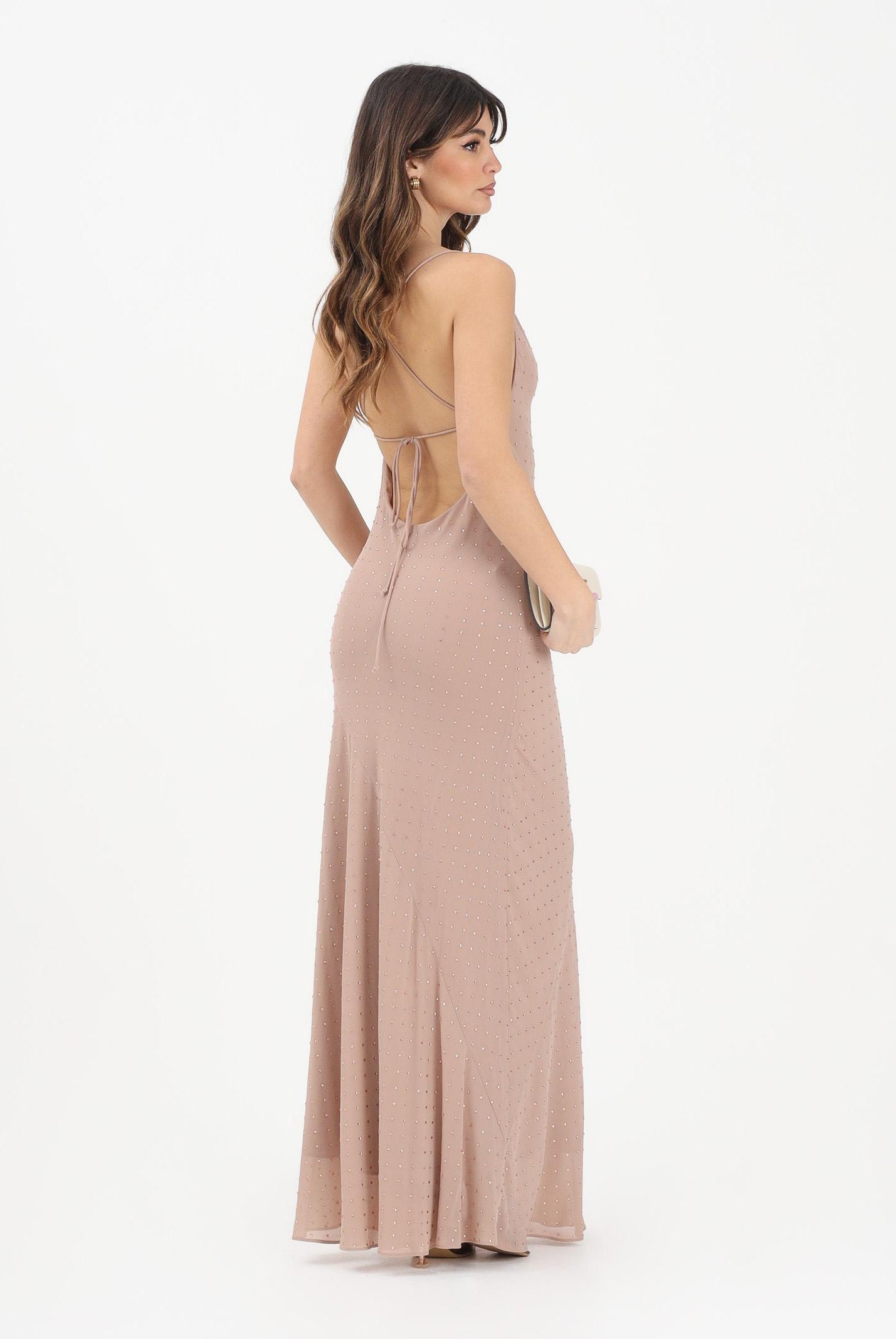 PINKO Abito lungo FARRO nude da donna 106299A32X Q24 PINKO