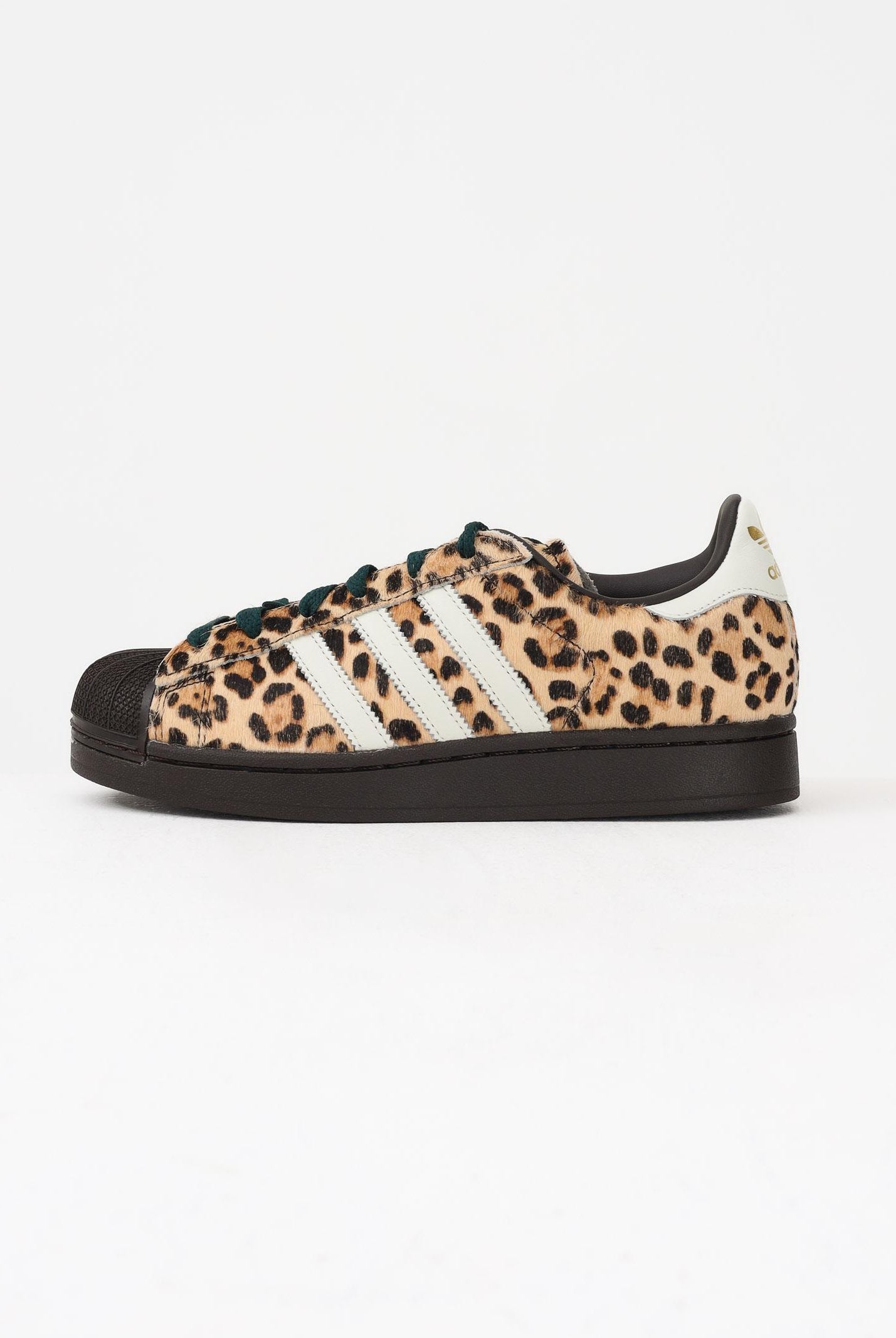 ADIDAS ORIGINALS Sneakers SUPERSTAR II leopardate e marroni per uomo e donna KI4203 . ADIDAS ORIGINALS