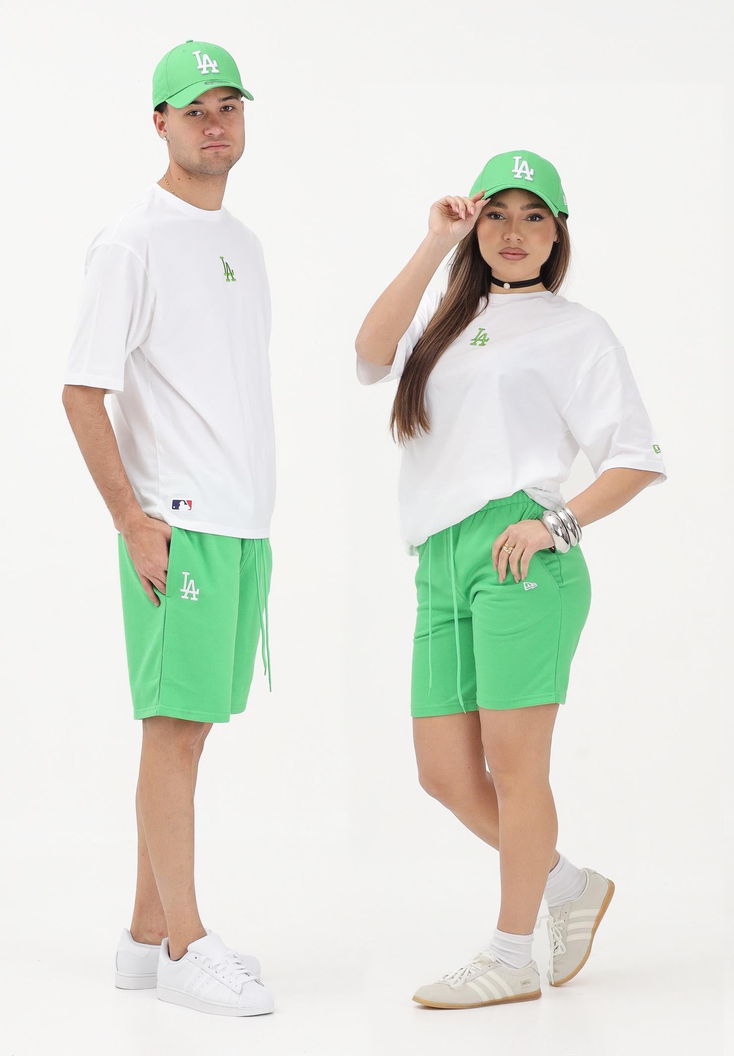 NEW ERA Shorts sportivo LA Dodgers MLB League Essential verde per uomo e donna 60856156 . NEW ERA