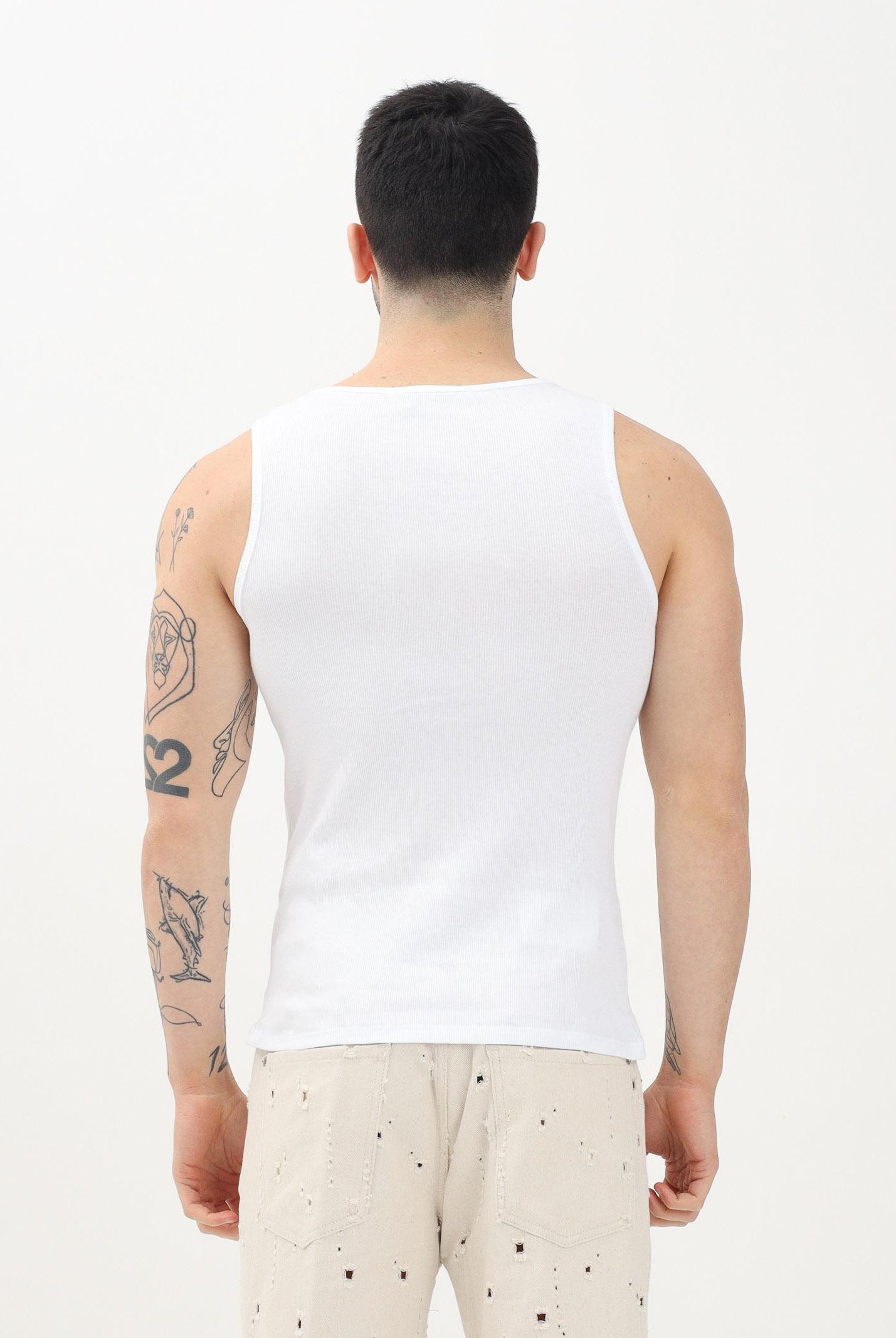 I'M BRIAN Canotta bianca da uomo CN3319 002 I'M BRIAN