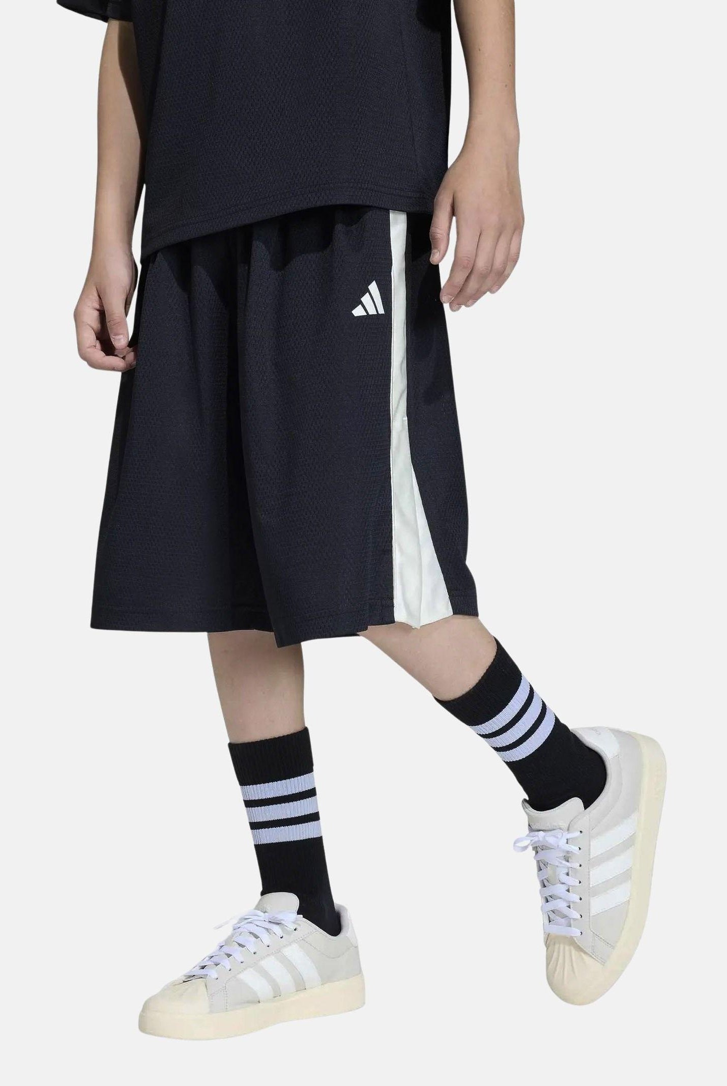 ADIDAS PERFORMANCE Shorts sportivo Stadium Mesh nero per bambino e bambina KC4640 . ADIDAS PERFORMANCE