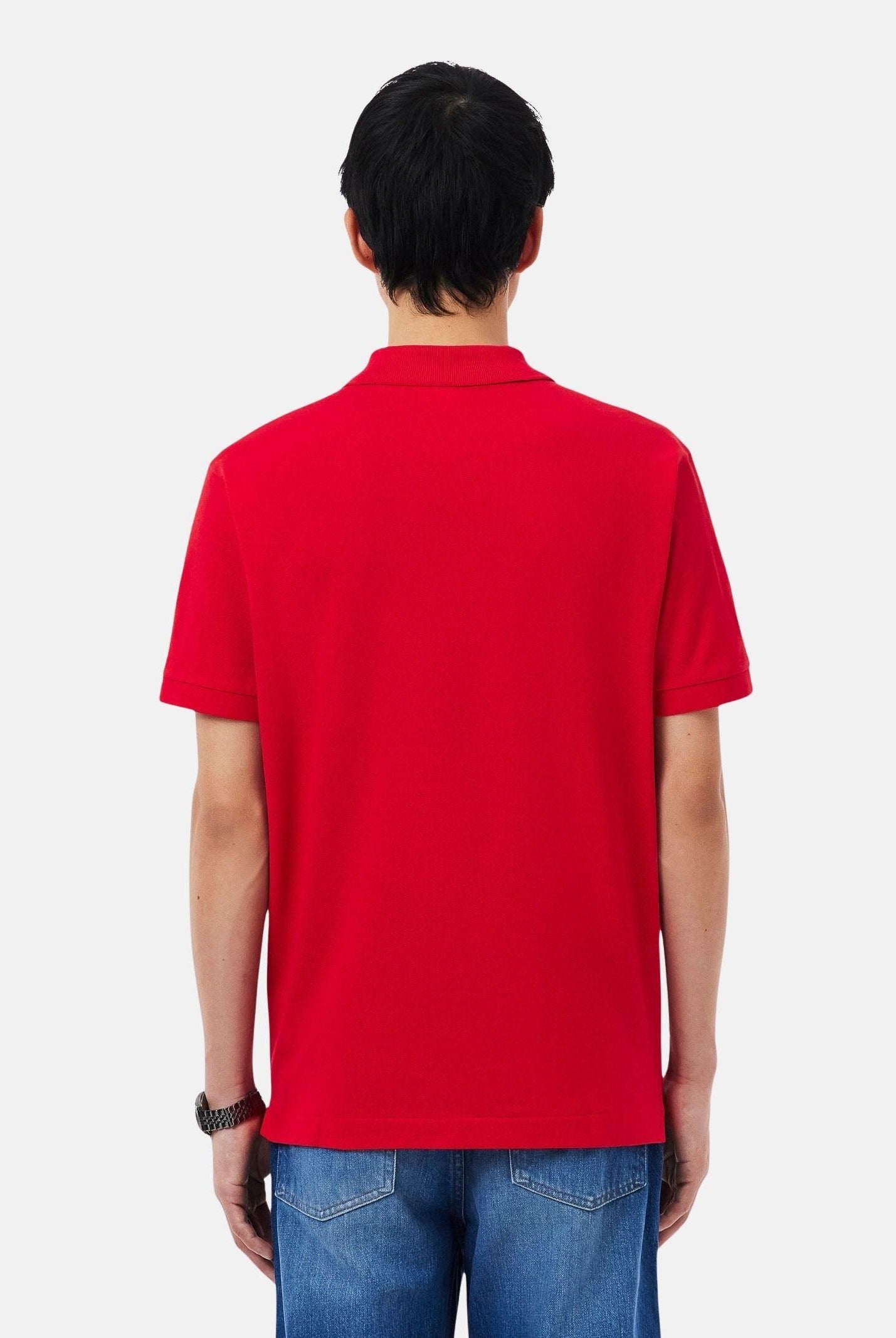 LACOSTE Polo rossa per uomo e donna con patch logo coccodirllo 1212 240 LACOSTE