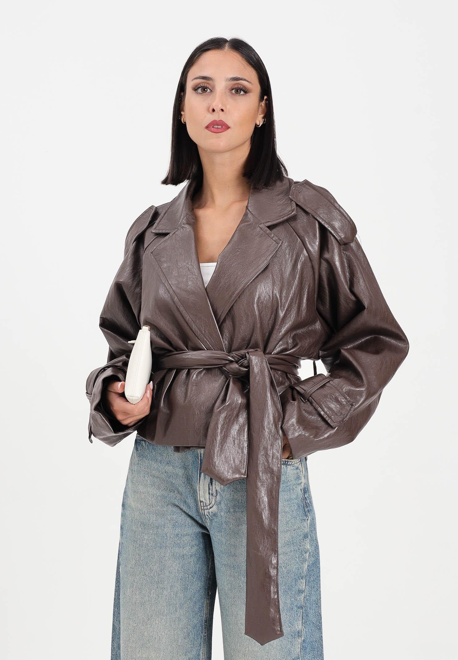 TPN Giubbotto di pelle Dalton marrone da donna DALTON402W5 30 TPN