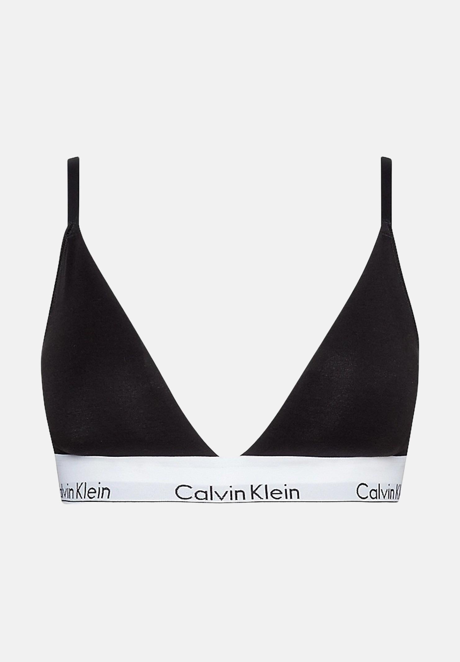CALVIN KLEIN Reggiseno nero da donna con logo 000QF5650E UB1 CALVIN KLEIN