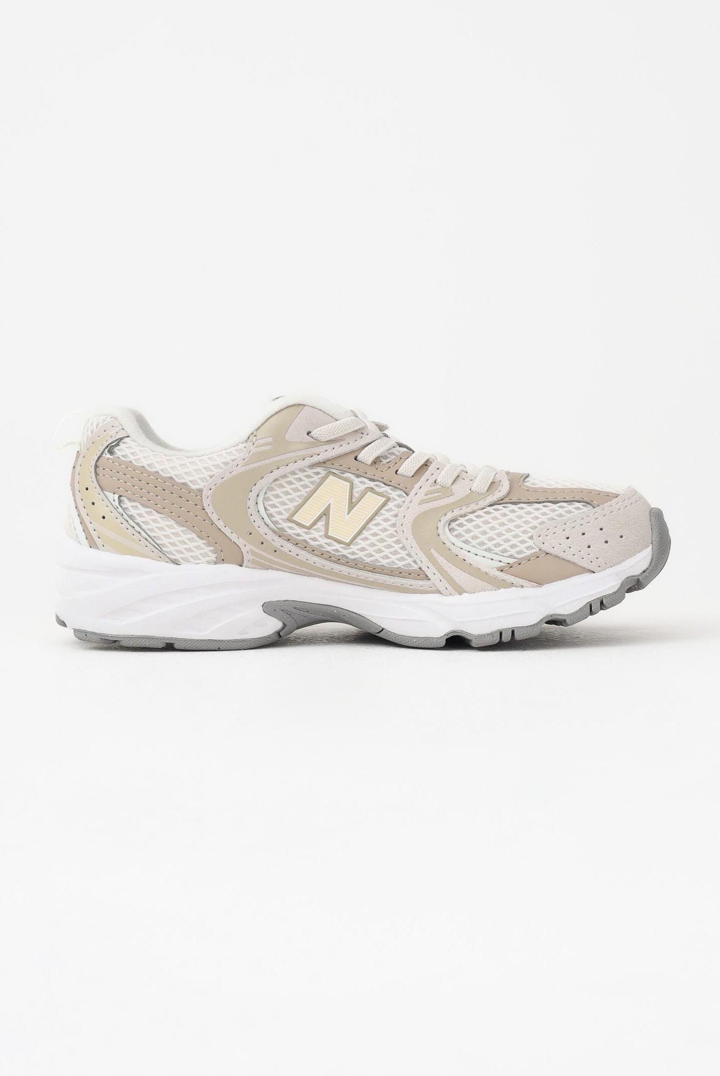 NEW BALANCE Sneakers 530 Bungee Lace panna e beige per bambino e bambina P5305C7 . NEW BALANCE