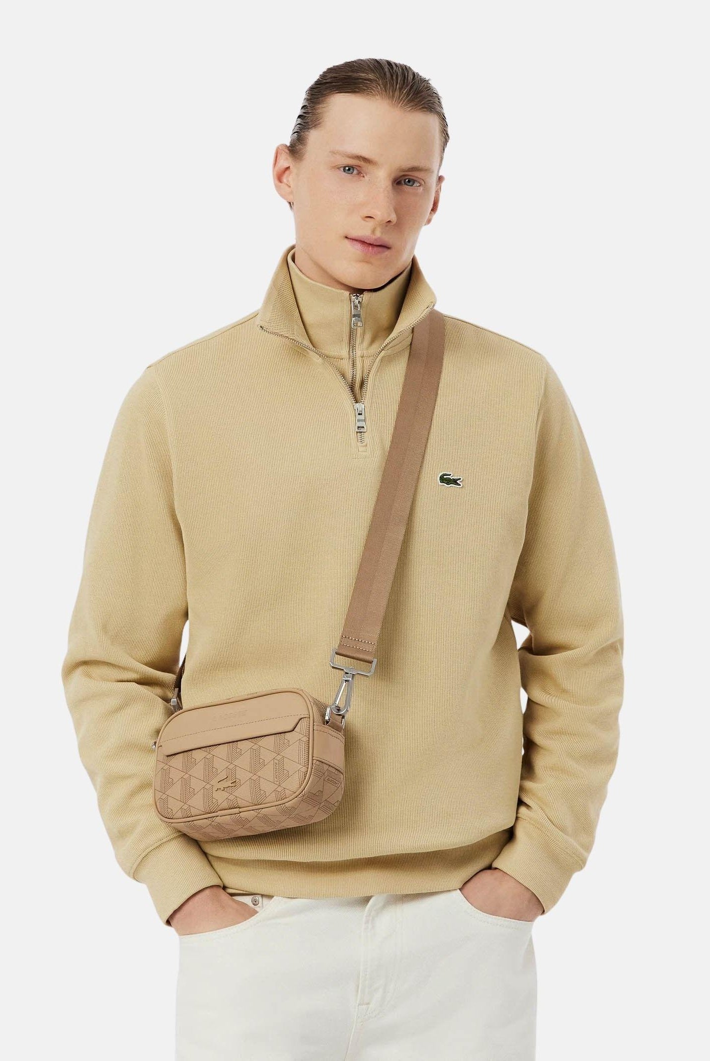 LACOSTE Borsello The Blend beige da uomo NH3650 R59 LACOSTE