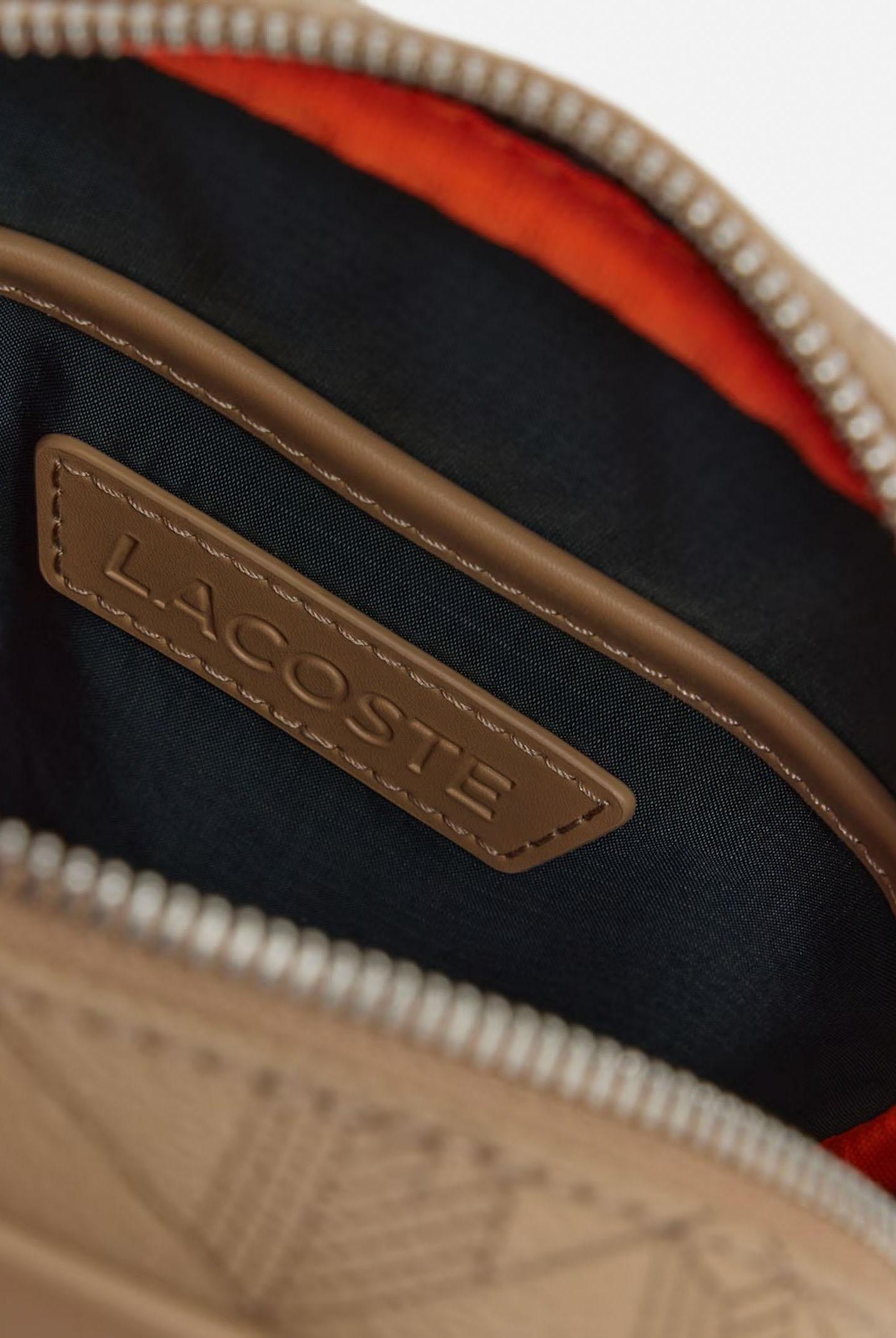 LACOSTE Borsello beige da uomo con stampa monogramma The Blend NH4410 R59 LACOSTE