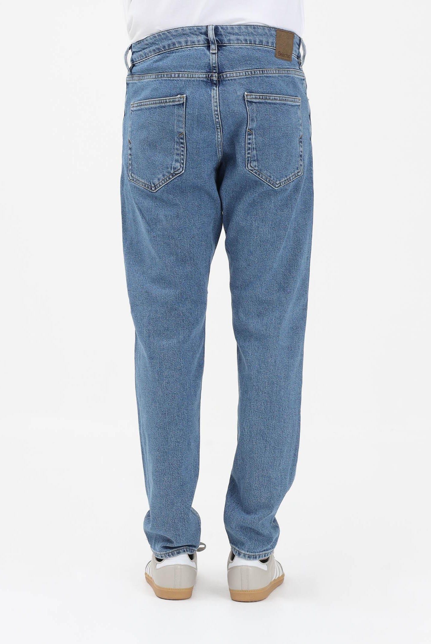 SELECTED HOMME Jeans in denim blu medio da uomo 16098202 LIBL SELECTED HOMME