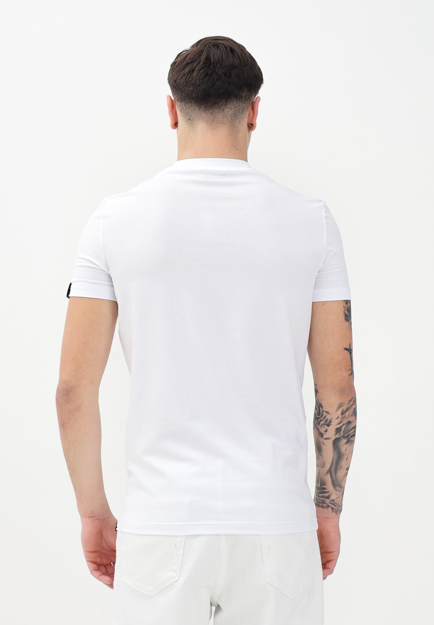 DSQUARED2 T-shirt a manica corta bianca per uomo e donna con patch logo D9M205720 100 DSQUARED2