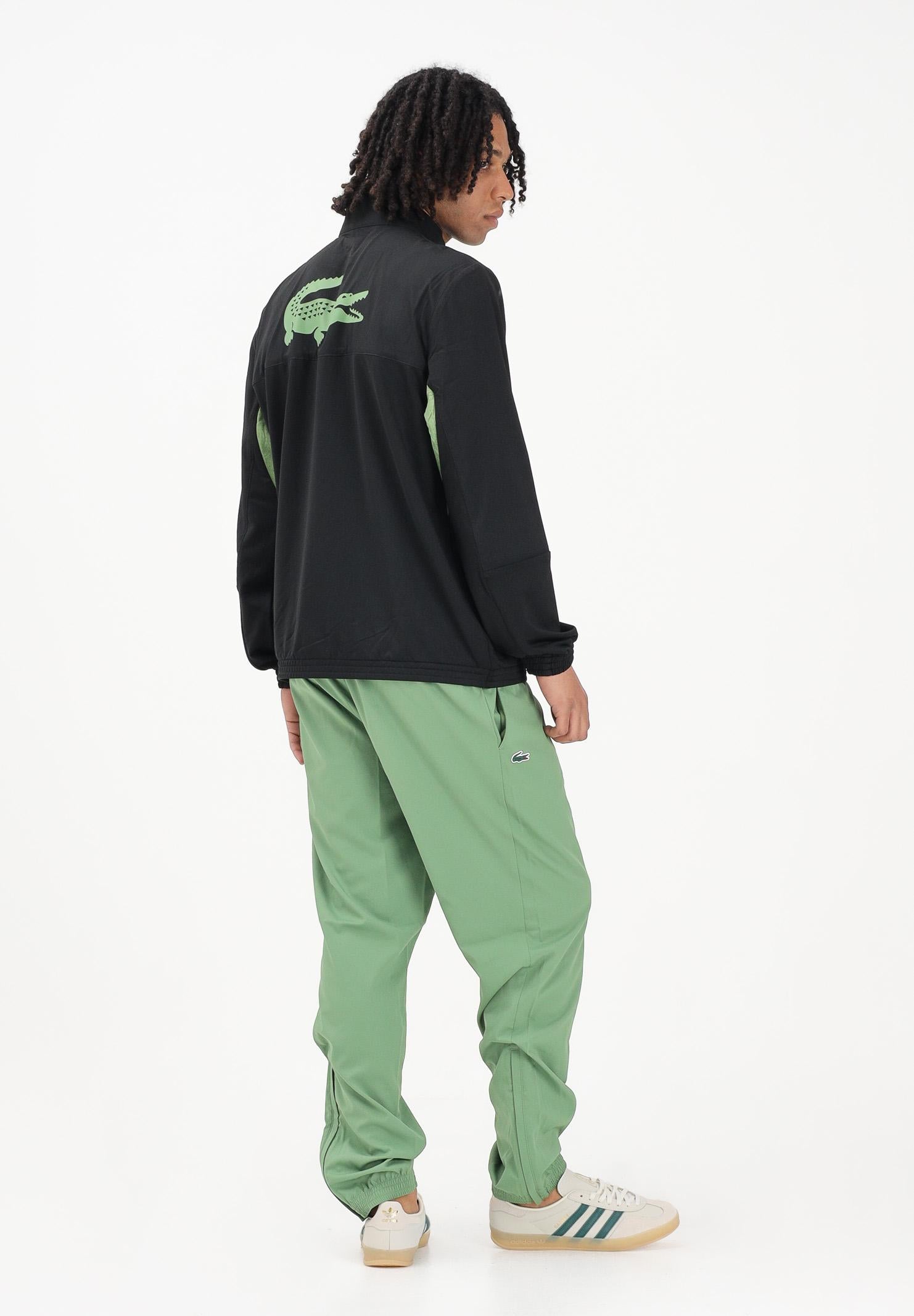 LACOSTE Tuta Lacoste Tennis x Daniil Medvedev nera e verde da uomo WH4764 5YI LACOSTE