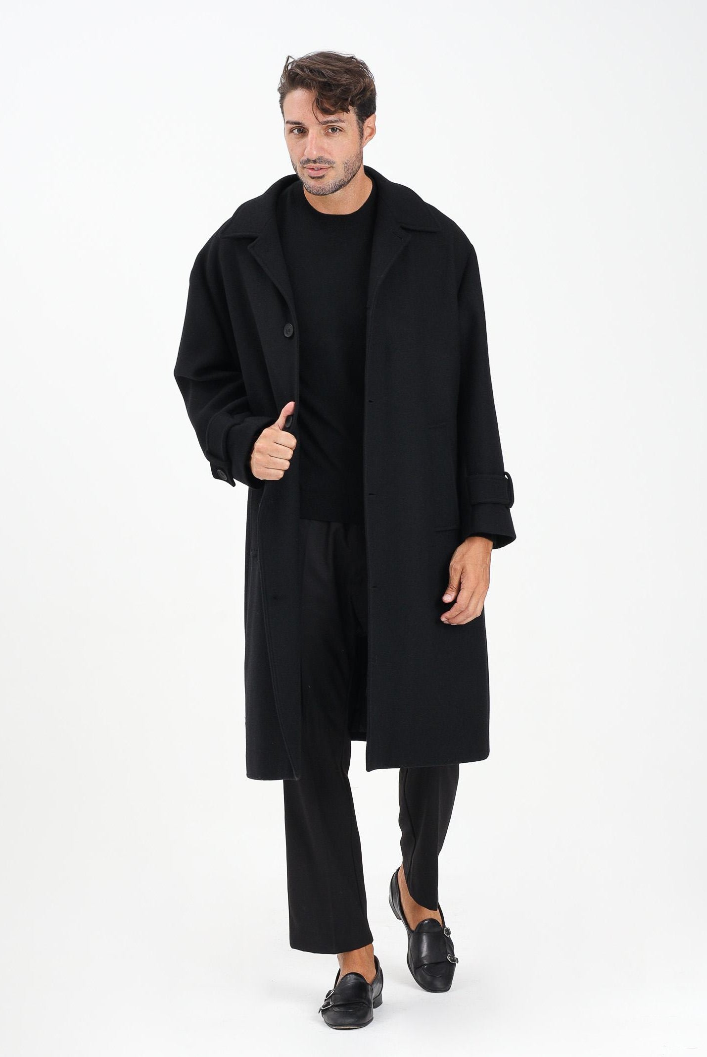 I'M BRIAN Cappotto nero da uomo CP3474 009 I'M BRIAN