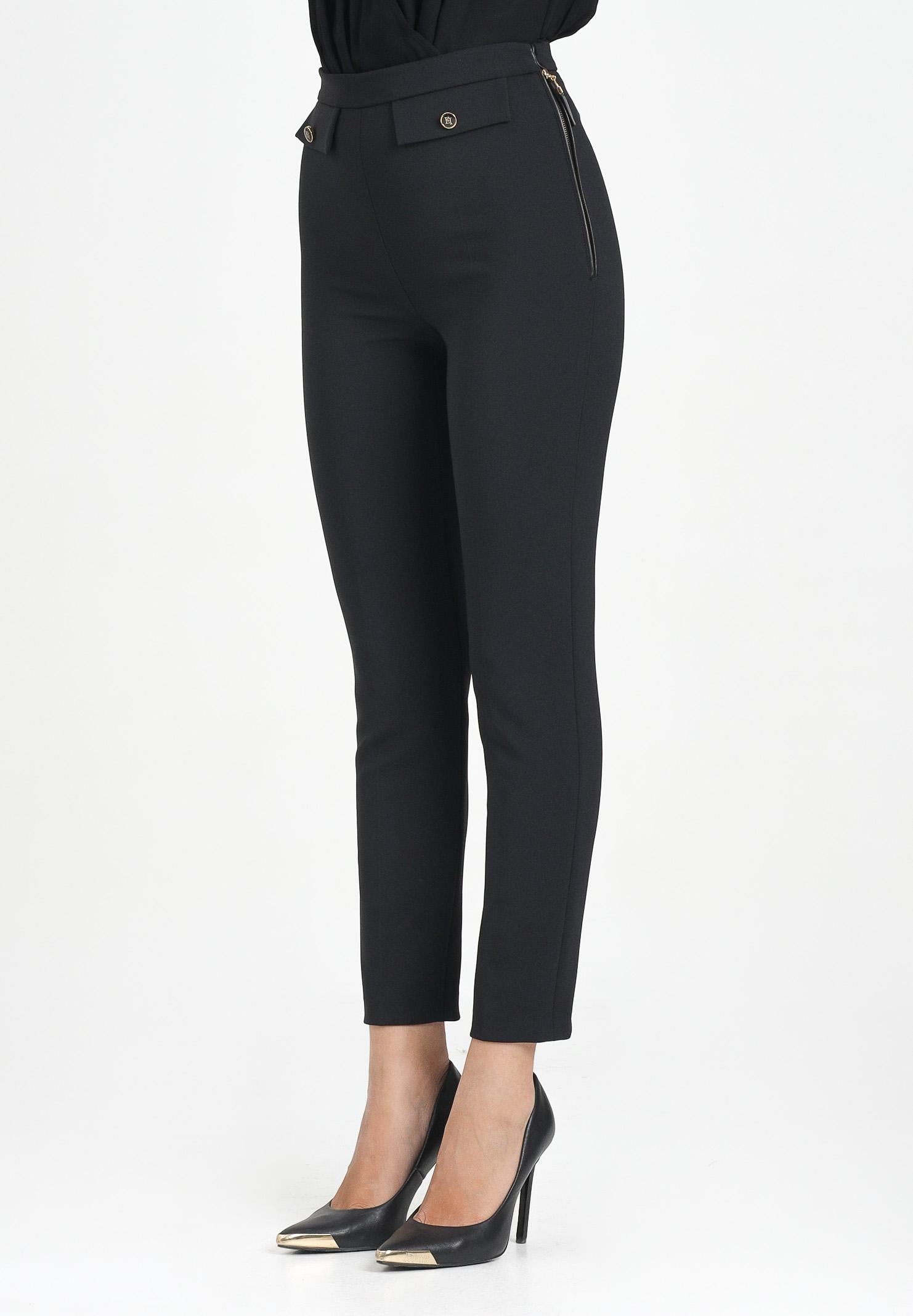 ELISABETTA FRANCHI Pantalone elegante nero da donna PA12056E2 110 ELISABETTA FRANCHI