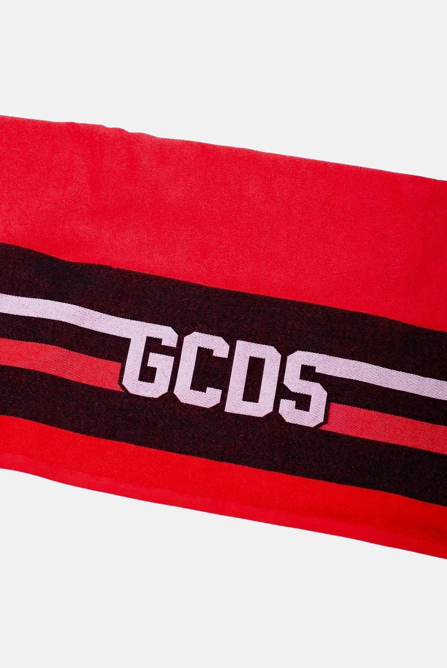 GCDS Telo mare Logo Tape rosso per uomo e donna C1UEQS241T337 436B GCDS
