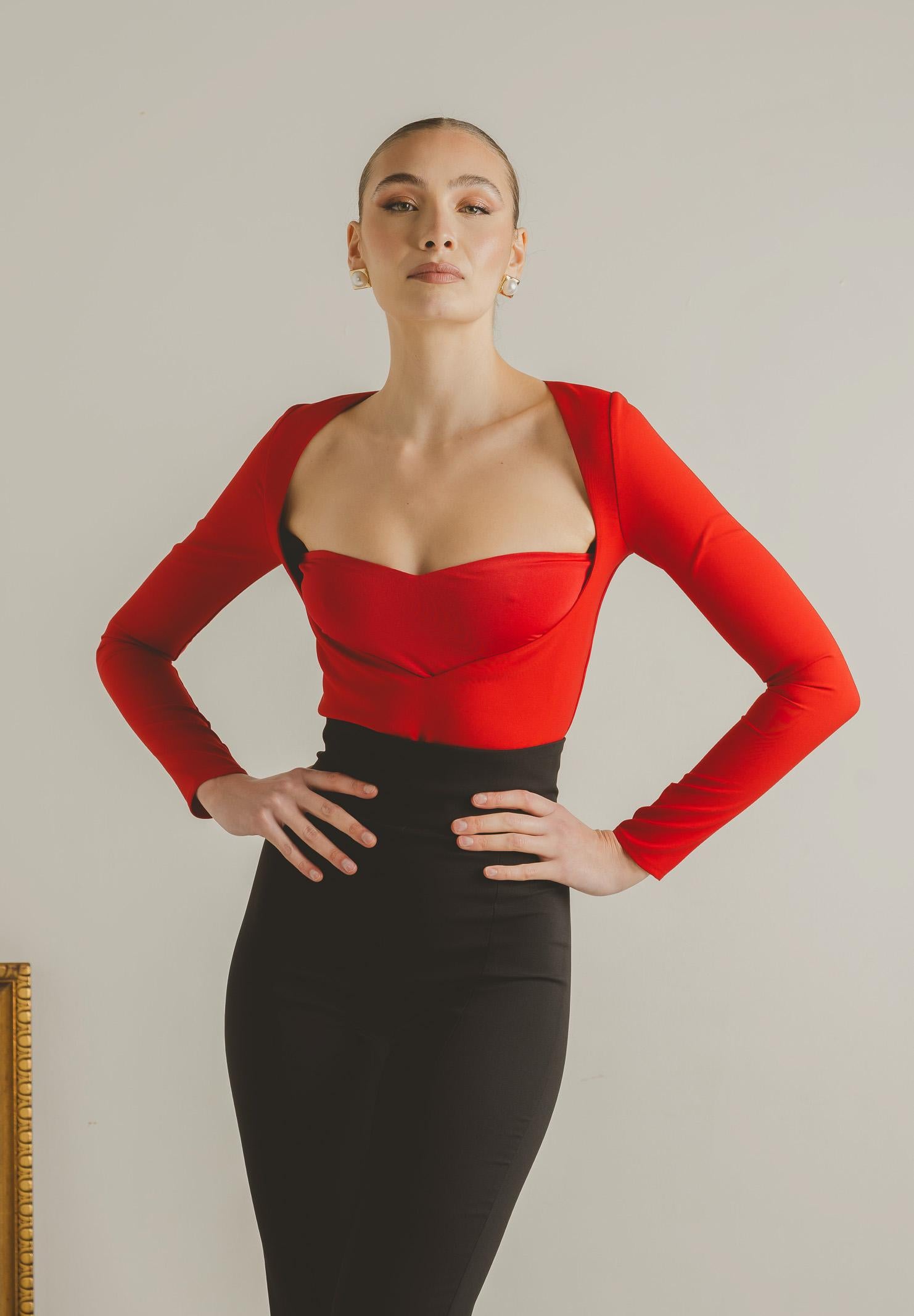 SANTAS Body AUDACE rosso da donna PV2627 RO SANTAS