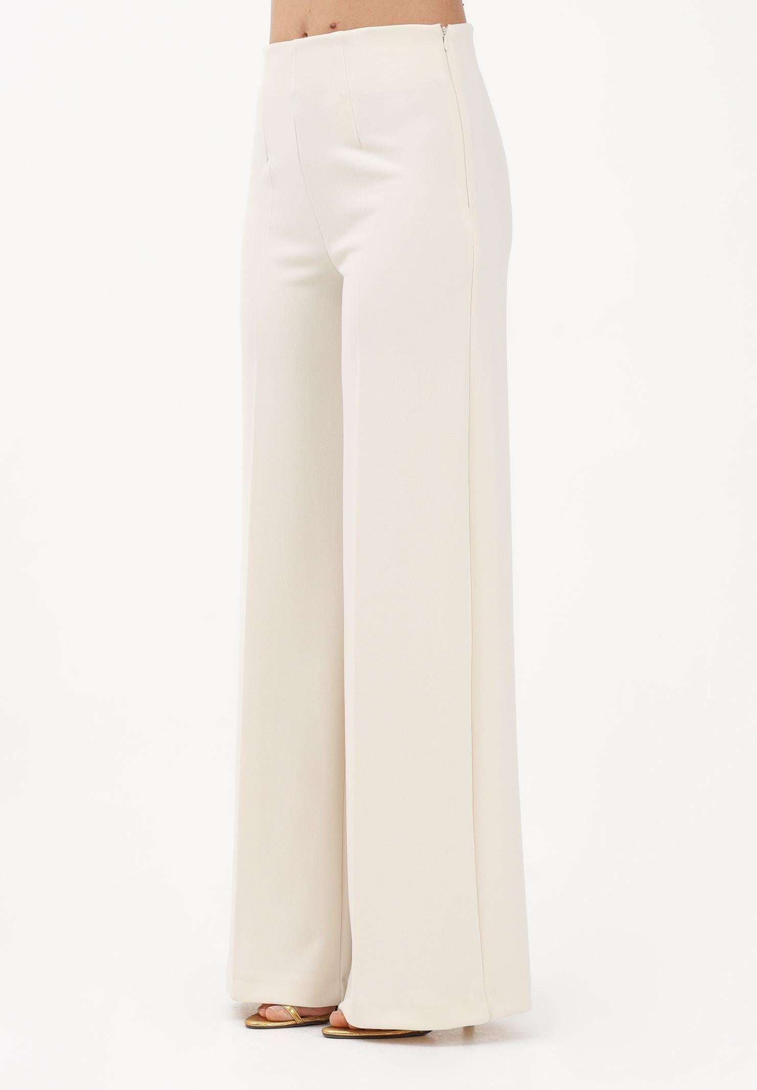 VICOLO Pantalone elegante burro da donna dal taglio palazzo TAB0259 ABU04 VICOLO