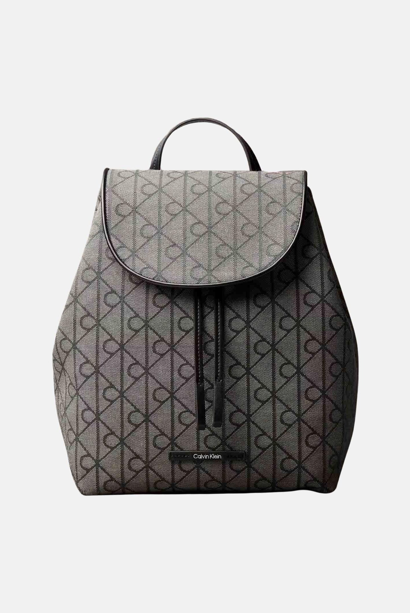 Calvin Klein zaino Emblem Jacquard Camera Bag in Lotus beige da donna LV04F3536G 7UL CALVIN KLEIN
