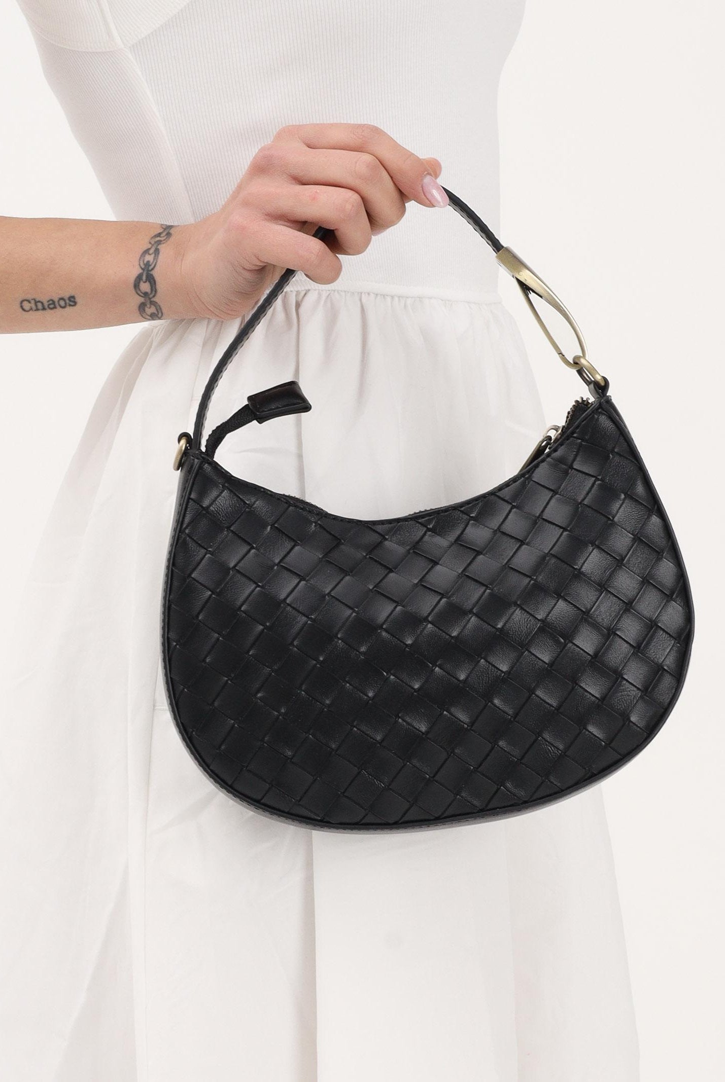 MARC ELLIS Borsa a mano Taylor M Plait nera da donna TAYLOR-M-PLAIT BL MARC ELLIS