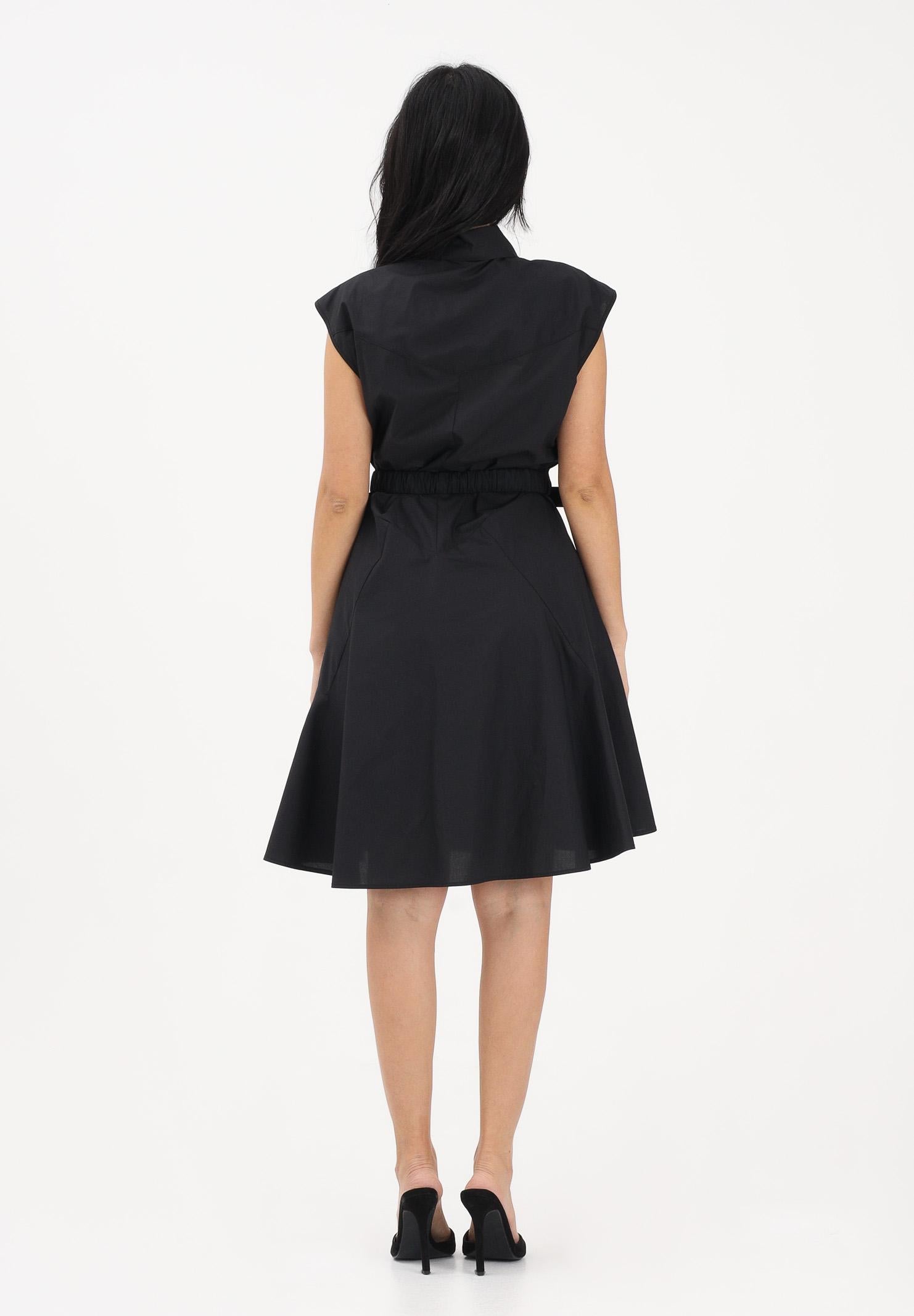 PINKO Abito chemisier nero da donna con cintura 103111A2LD Z99 PINKO