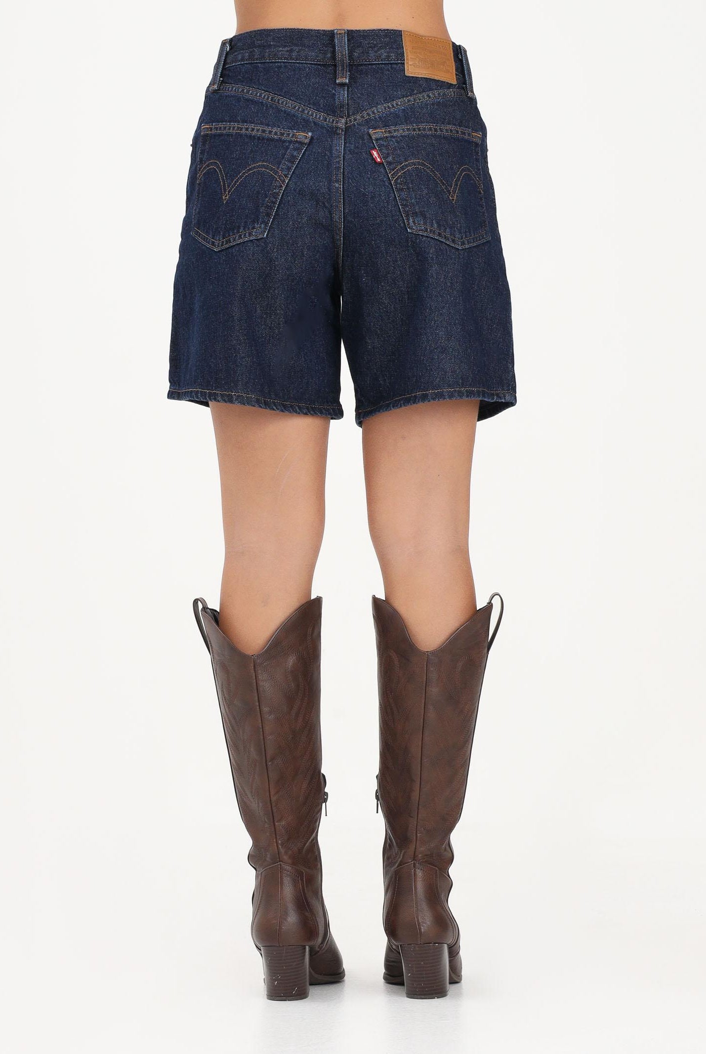 LEVI'S Shorts High Rise Baggy in denim blu da donna A9311-0006 . LEVI'S®