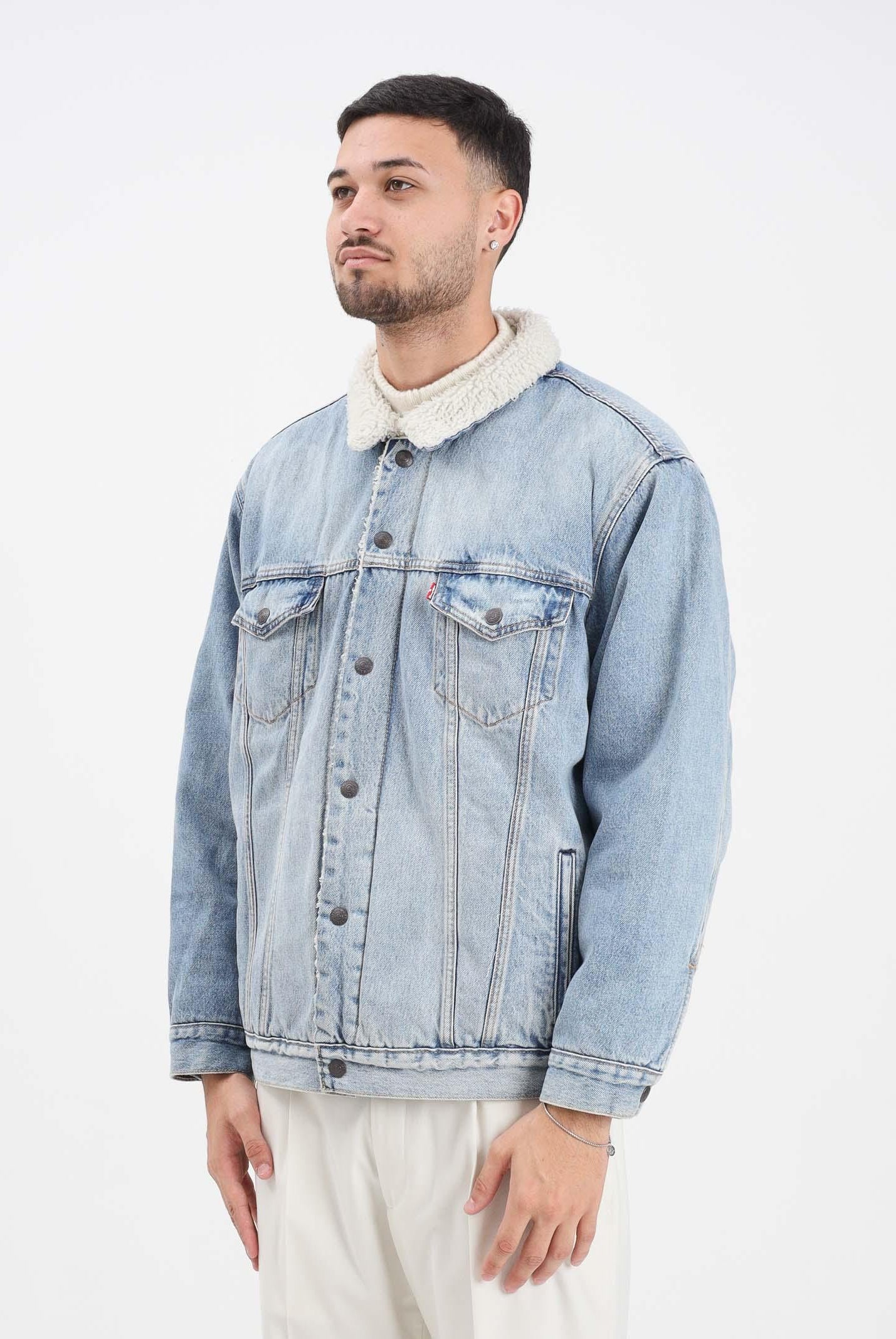 LEVI'S® Montone Relaxed Sherpa in denim chiaro da uomo A5784-0026 LEVI'S®