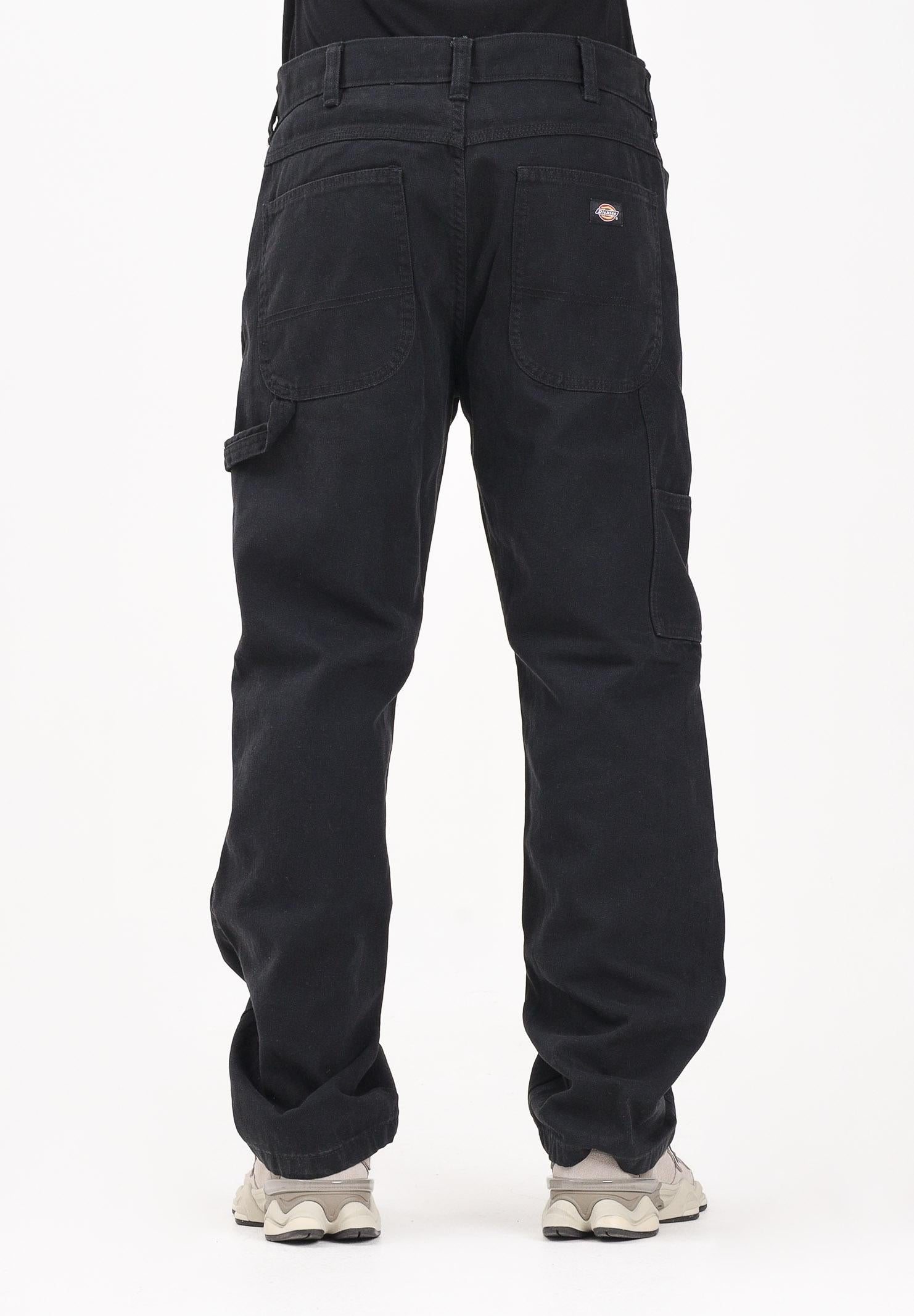 DICKIES JEANS cargo CARPENTER CANVAS nero da uomo DK0A87PDBLK1 DIckies