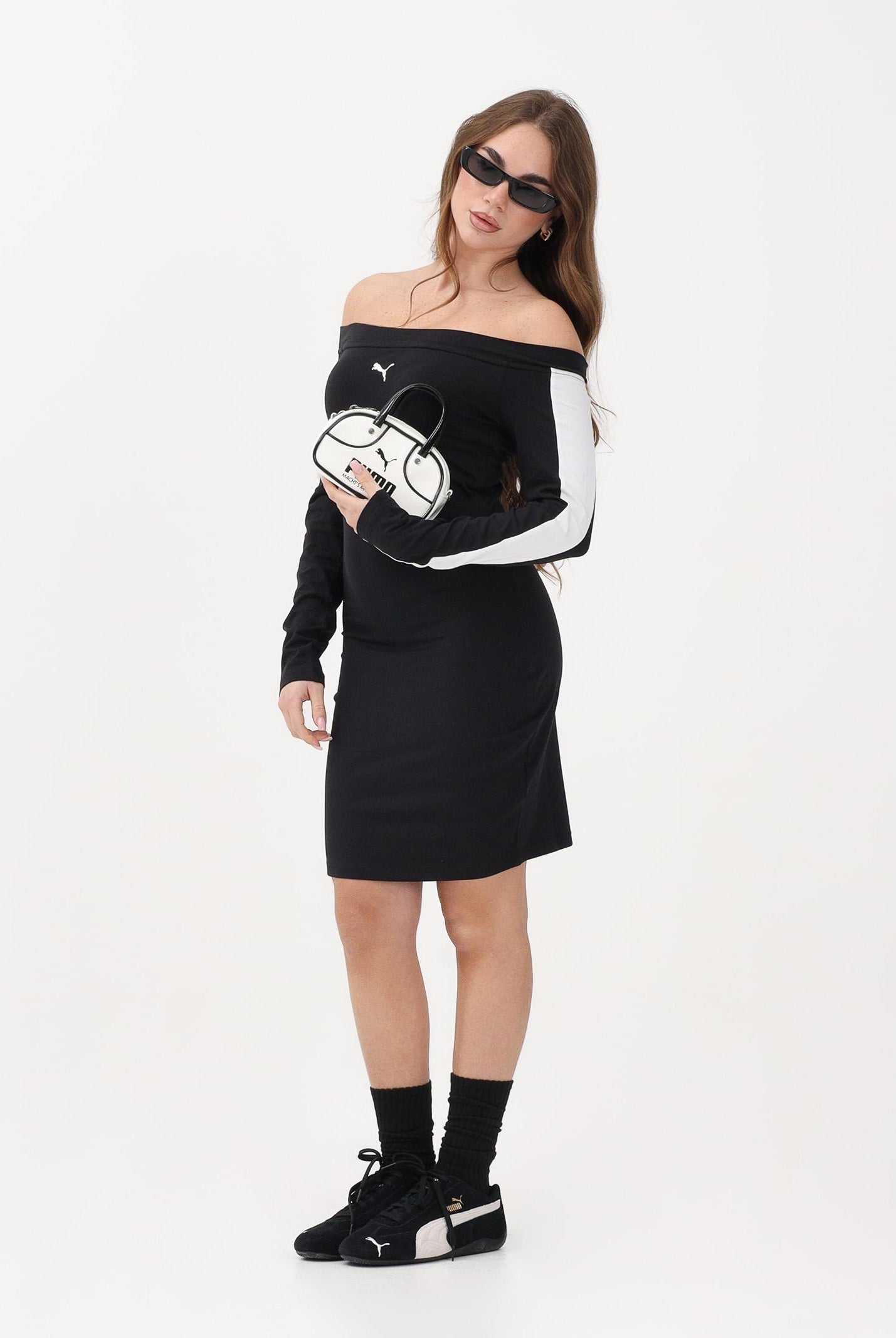 PUMA Abito corto T7 nero da donna 635383 01 PUMA