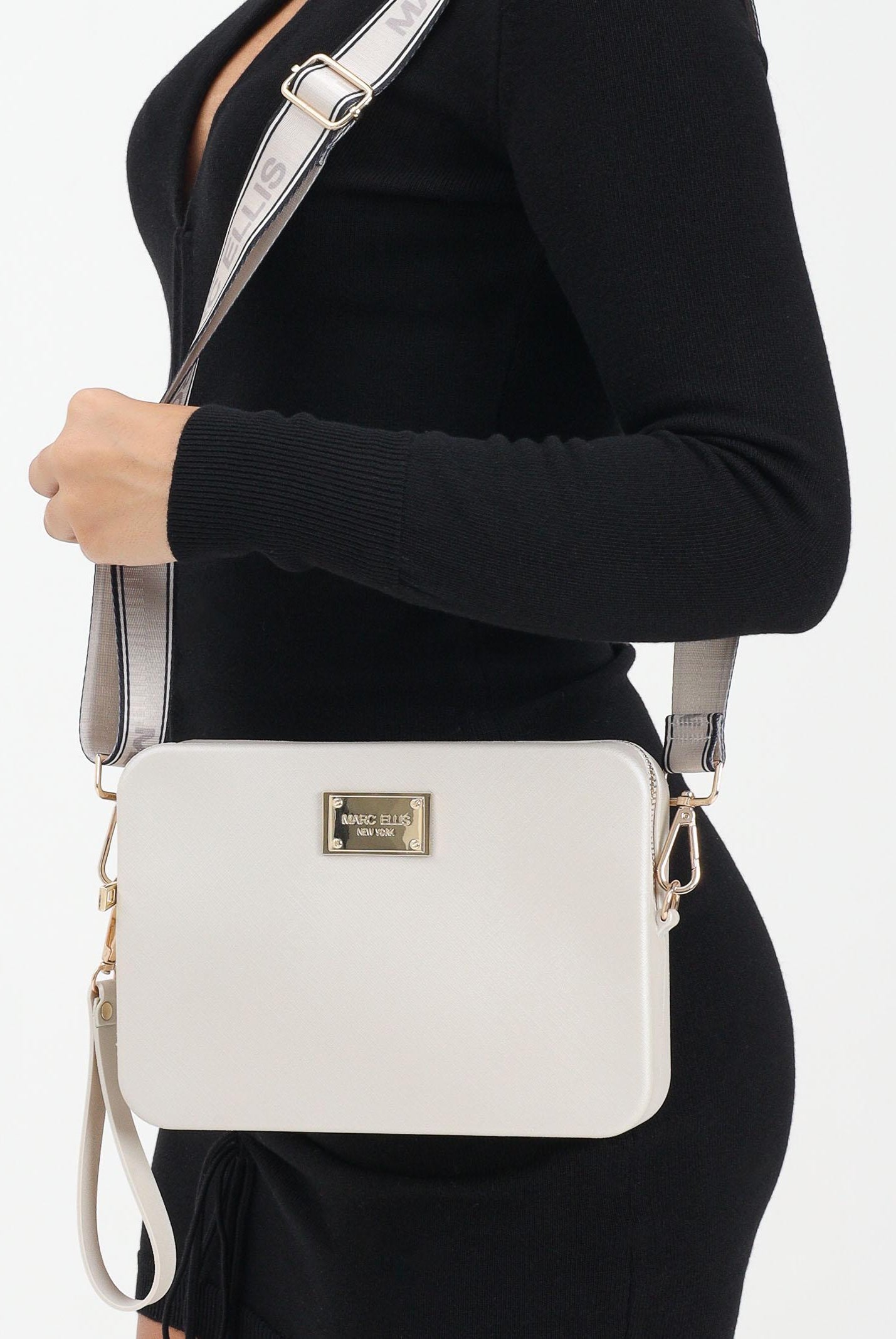 MARC ELLIS Pochette FLAT-FLOWE grigio perla da donna FLAT-FLOWE25 TALIGO MARC ELLIS