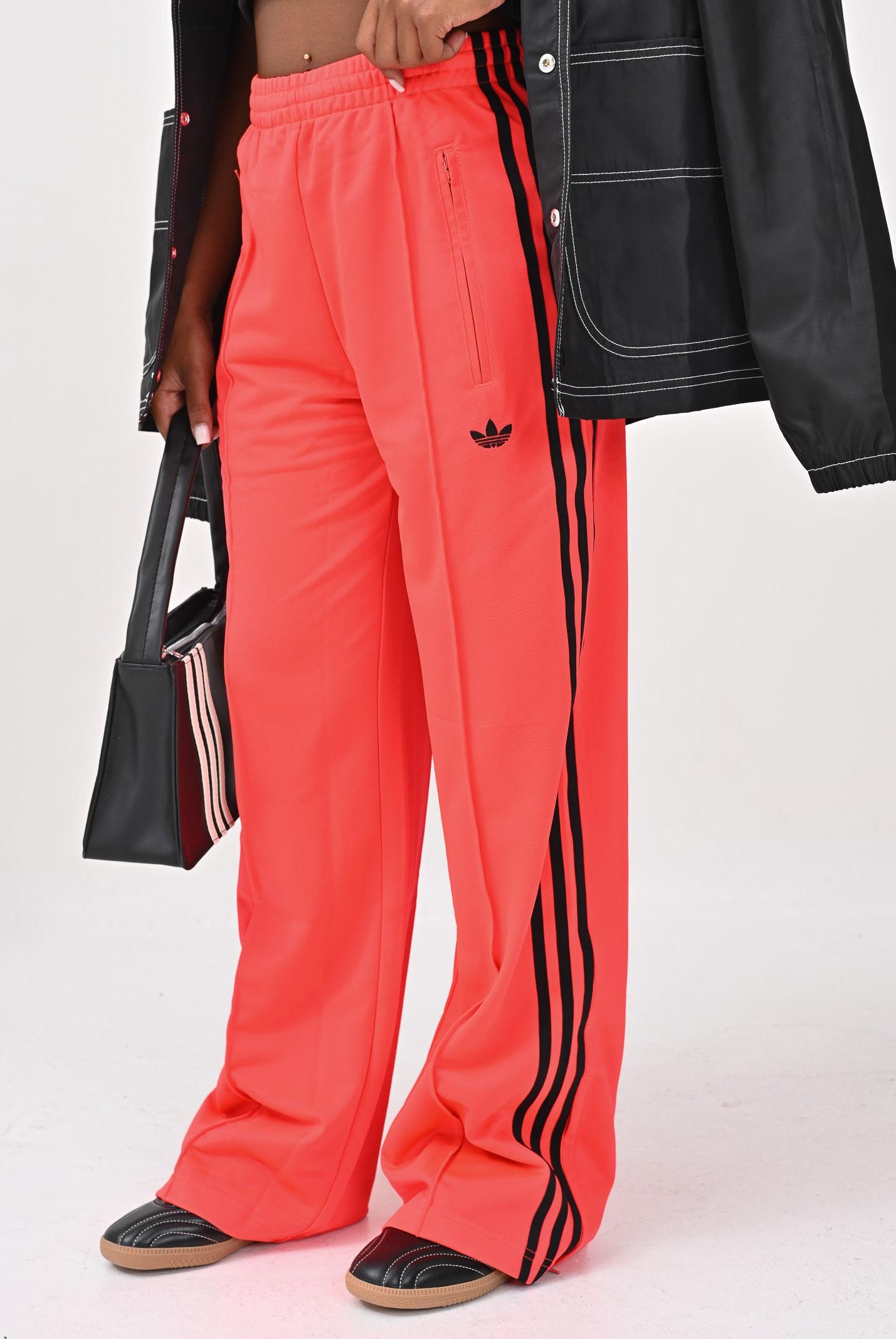 ADIDAS ORIGINALS Pantalone sportivo Adicolor Classic Firebird Loose rosso fluo da donna JW1227 ADIDAS ORIGINALS