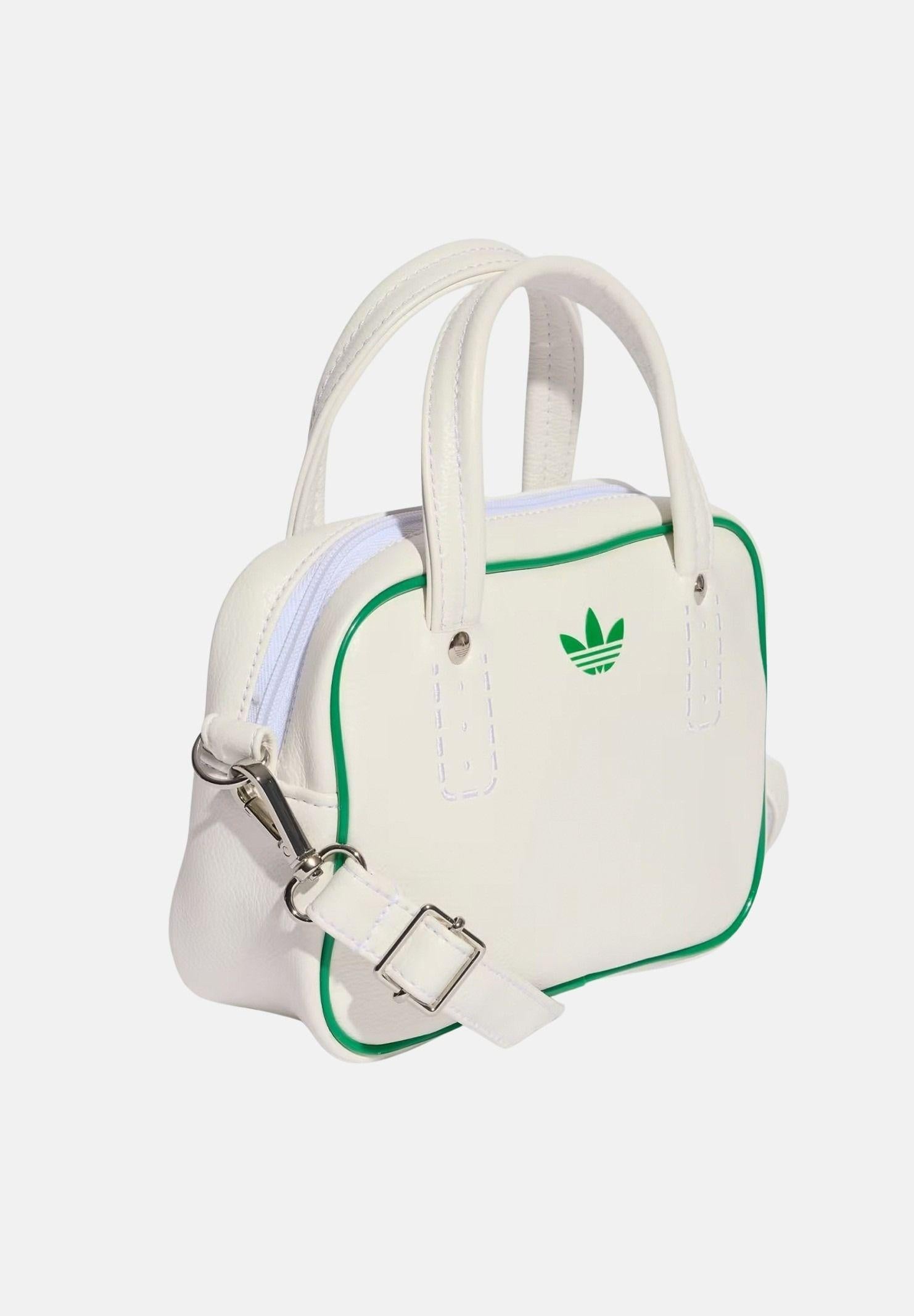 ADIDAS ORIGINALS Borsa a mano ADICOLOR XS bianca e verde da donna JX7873 . ADIDAS ORIGINALS