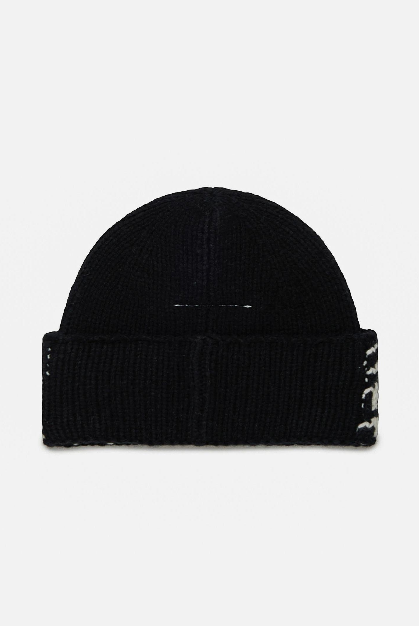 MAISON MARGIELA Berretto di lana nero per uomo e donna con Numeric logo jacquard M60915MM06M M6900 MAISON MARGIELA