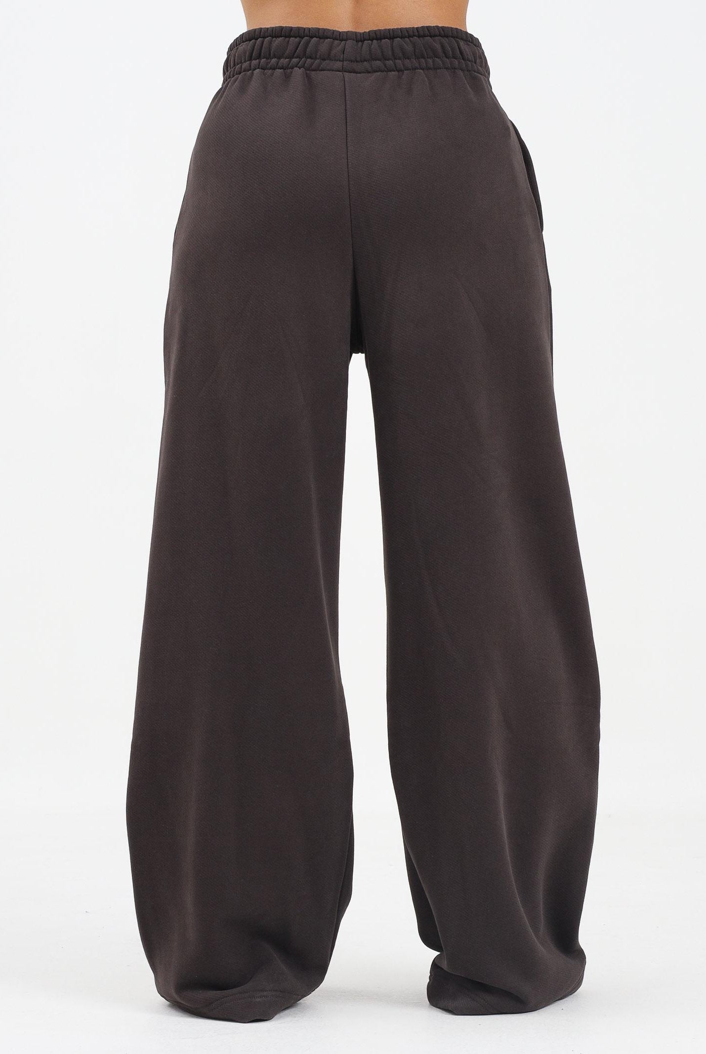 LACOSTE Pantalone sportivo marrone da donna wide fit XF5248 SKB LACOSTE