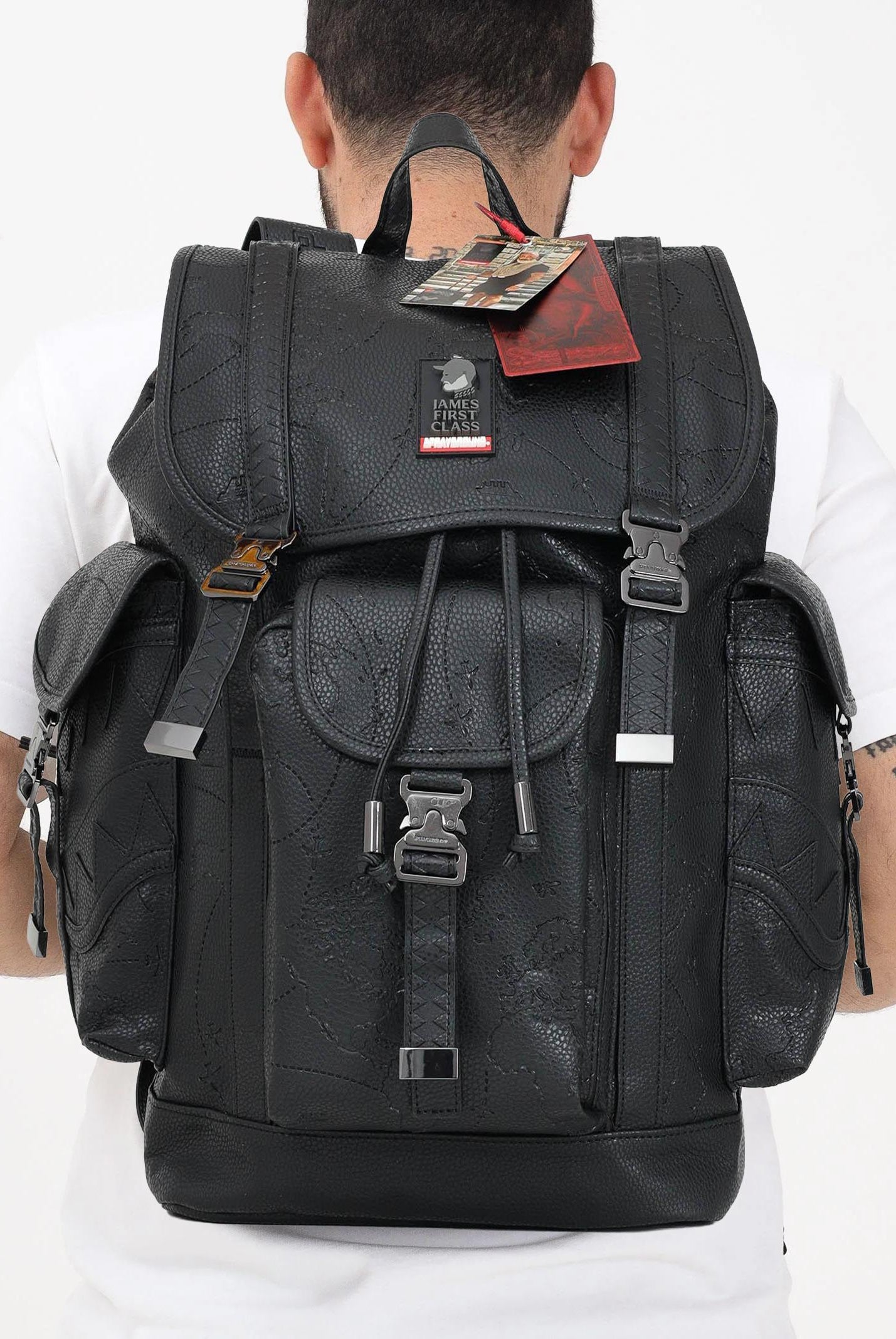 Zaino JAMES FIRST CLASS TYCOON TRAVELER MONTE CARLO nero per uomo e donna 910B6793NSZ . SPRAYGROUND