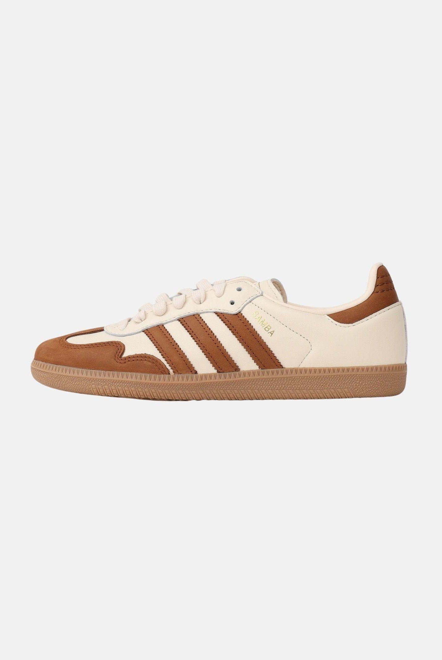 ADIDAS ORIGINALS Sneakers SAMBA OG panna e cuoio per uomo e donna KJ0996 . ADIDAS ORIGINALS
