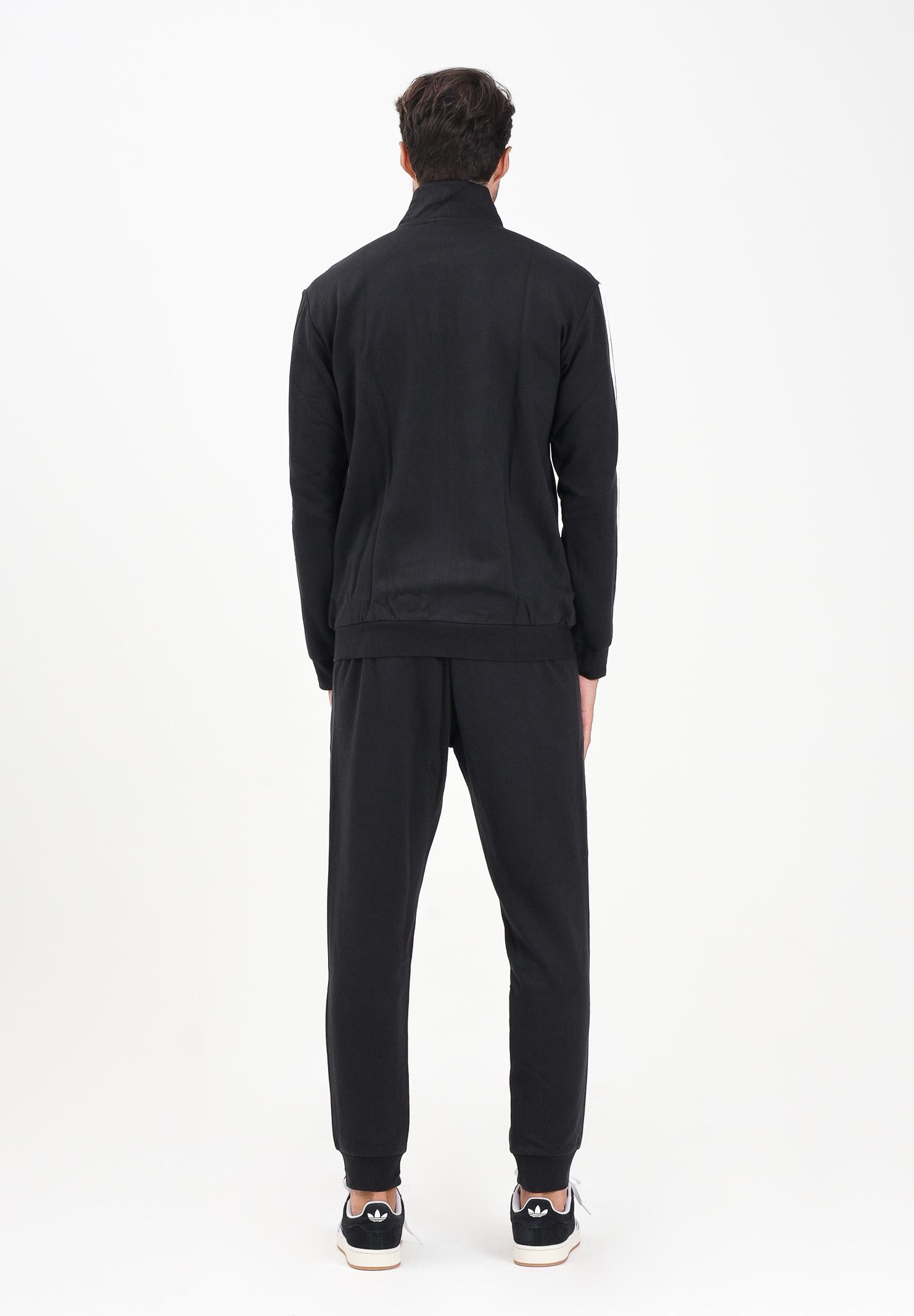 ADIDAS PERFORMANCE Tuta Sportswear Basic 3-Stripes Fleece nera da uomo JI8878 . ADIDAS PERFORMANCE