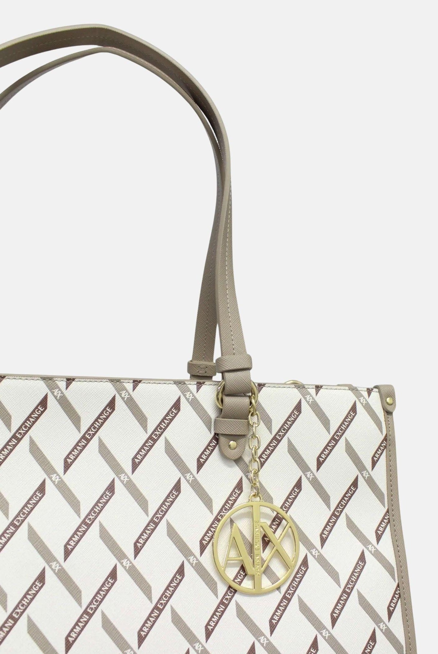 ARMANI EXCHANGE Shopper avorio da donna con logo all-over XW000927AF17155 M1245 ARMANI EXCHANGE