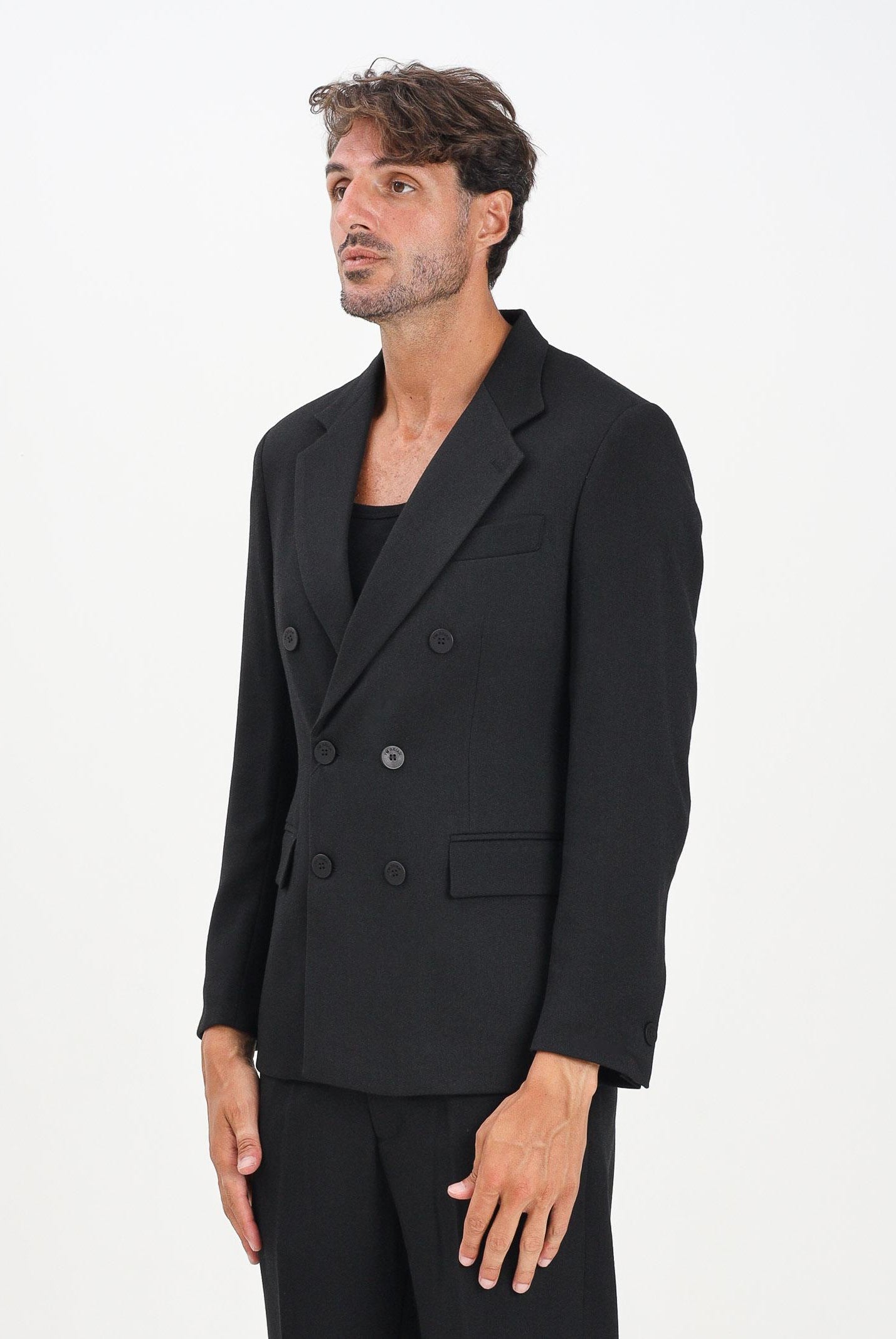 I'M BRIAN Giacca doppiopetto nera da uomo GIA3461 009 I'M BRIAN