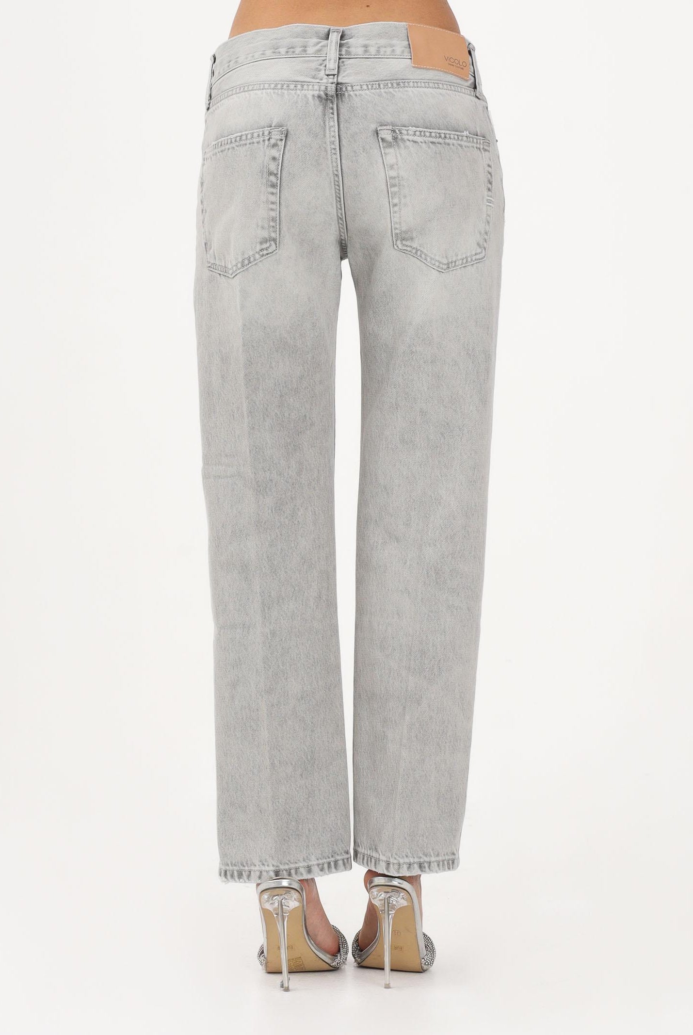 VICOLO Jeans ZEKE in denim grigio da donna DAB5122 DEGR VICOLO