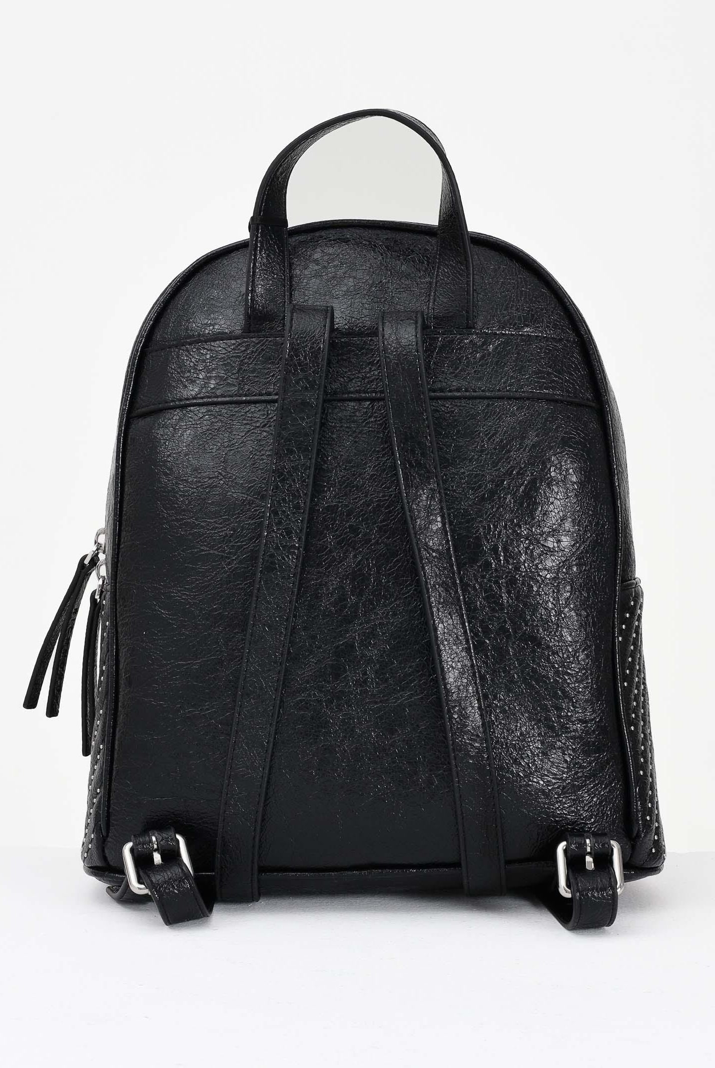 RICHMOND Zaino nero da donna con lavorazione trapuntata e micro borchie RWA25238ZA ARG RICHMOND