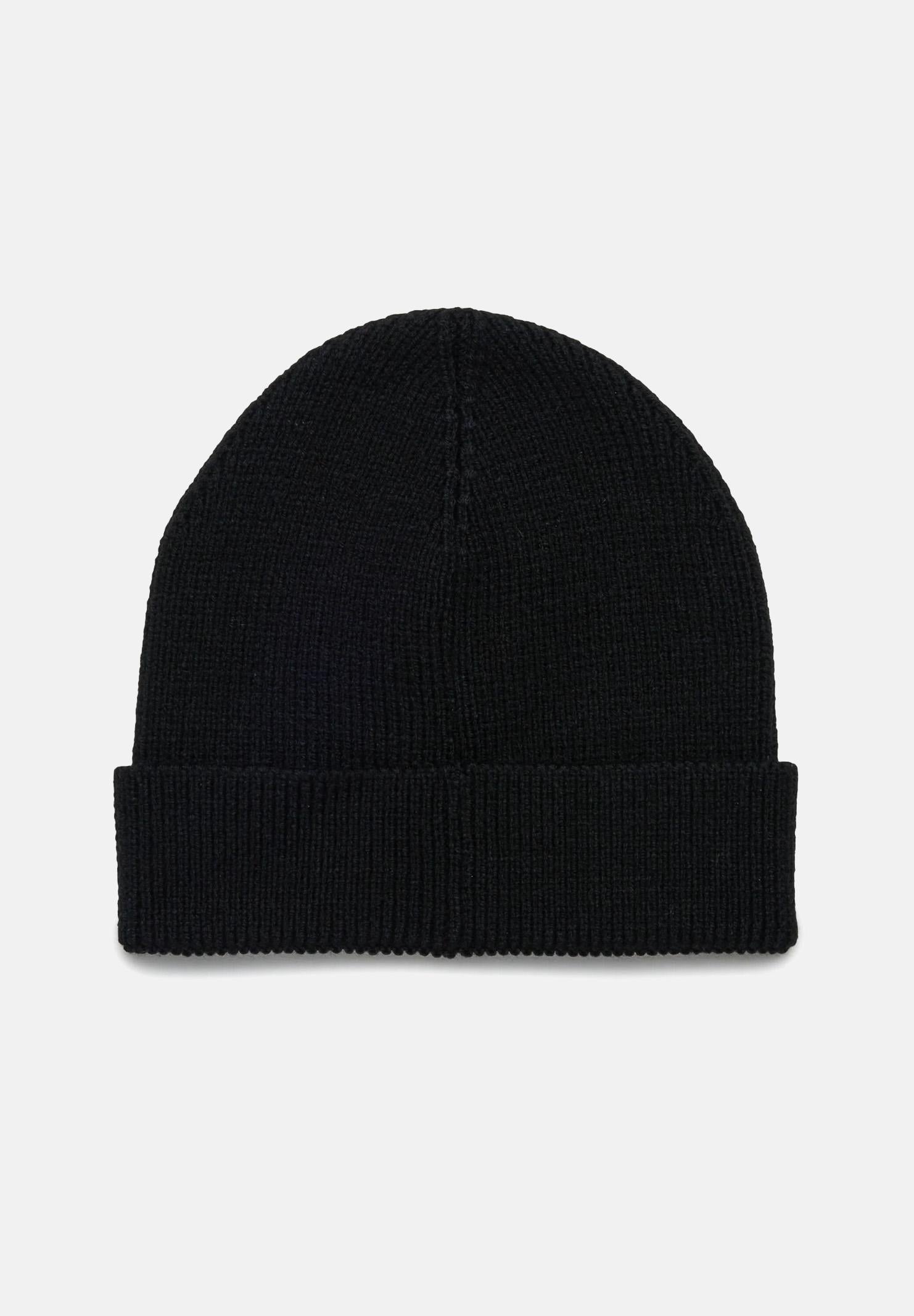 DIESEL Berretto di lana nero per uomo e donna con ricamo logo J02392KYAZ1 K900 DIESEL