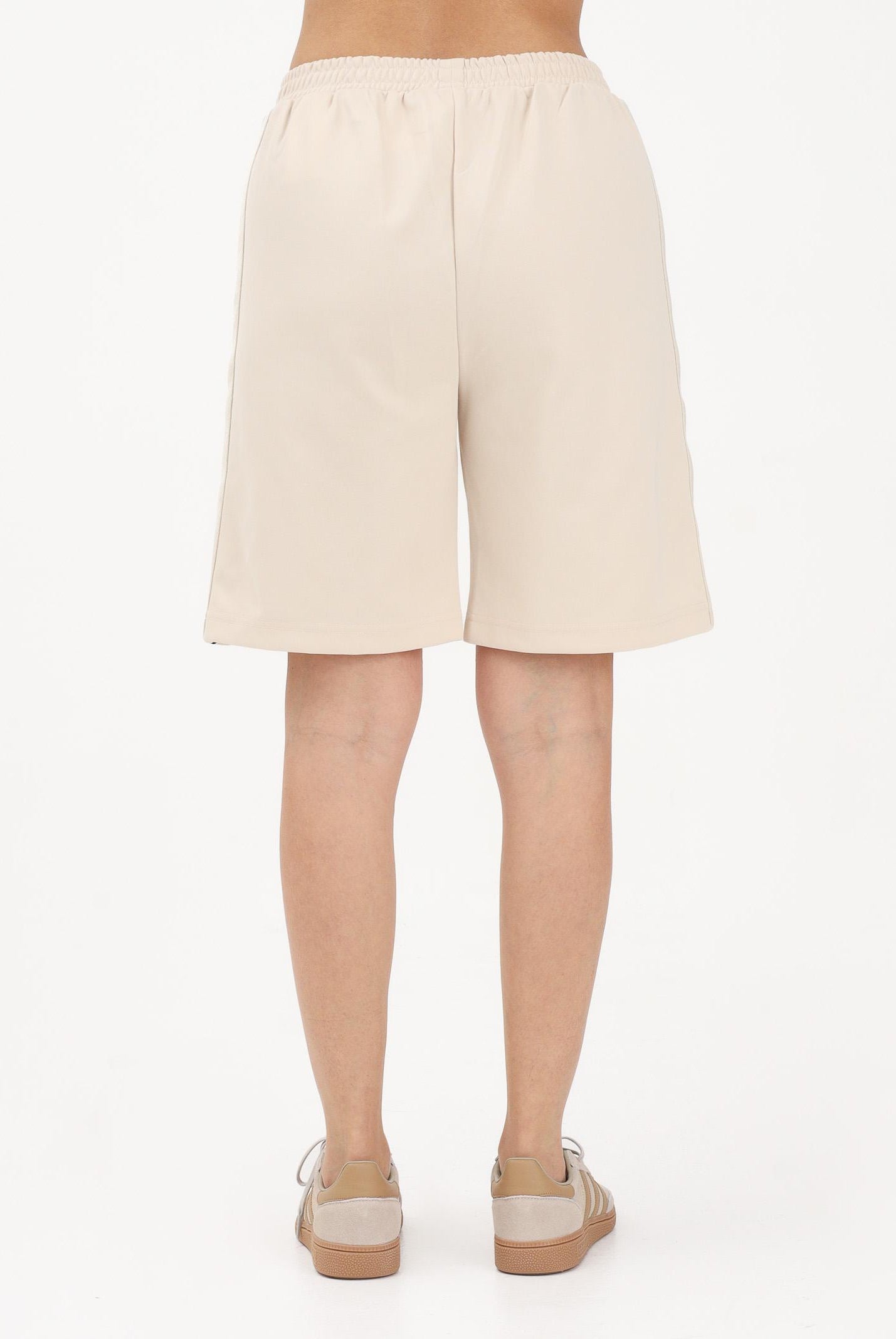 PALM ANGELS Shorts sportivo beige per donna, ragazzi e bambini con logo PBCL001S26FAB001 092 PALM ANGELS
