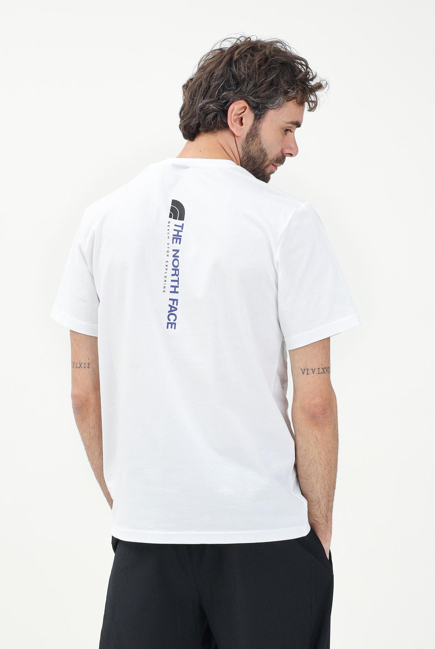 THE NORTH FACE T-shirt a manica corta Vertical bianca da uomo NF0A89FPFN41 . THE NORTH FACE